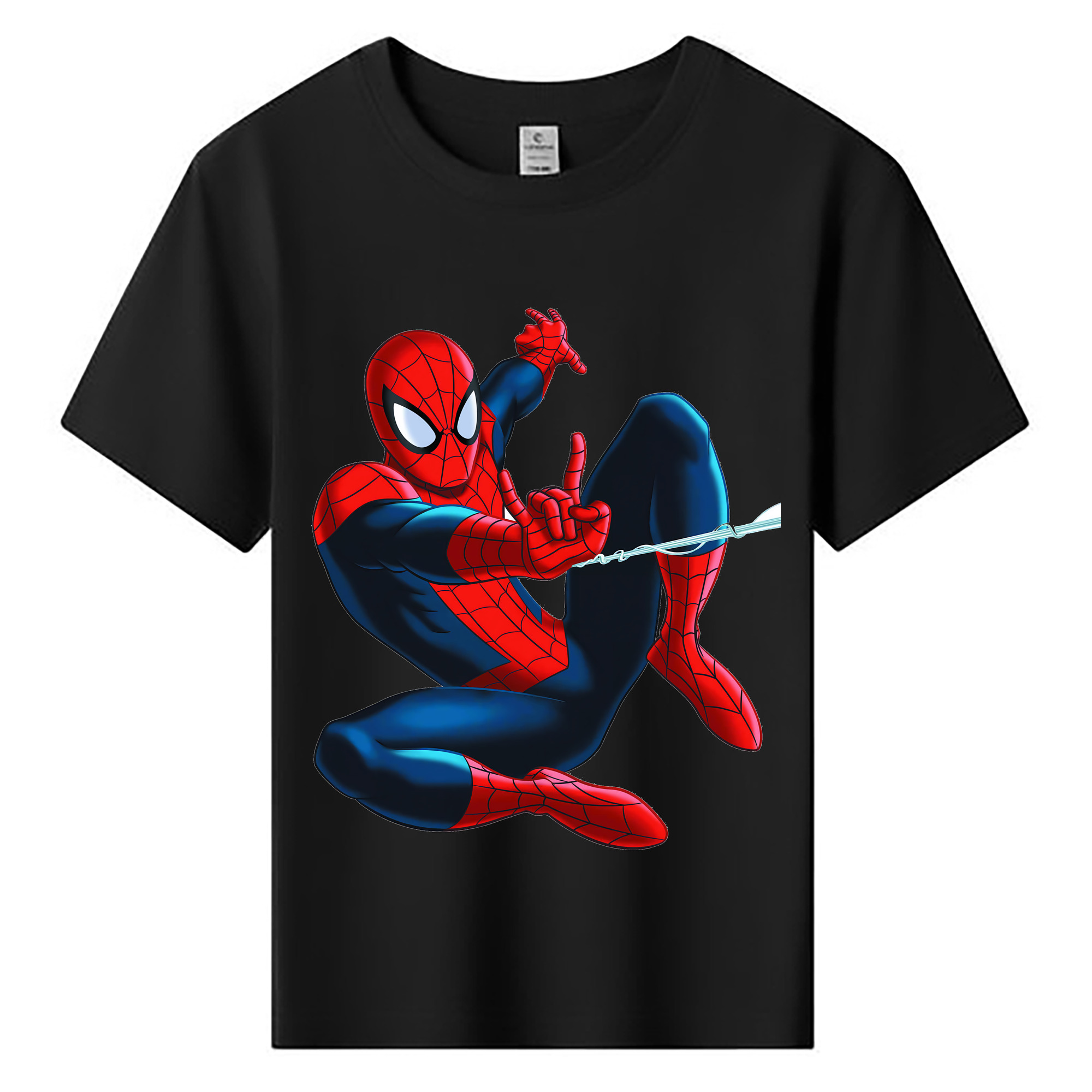 （画像用） Spider Man スパイダーマン 綿100％キッズTシャツ（フロントプリント）