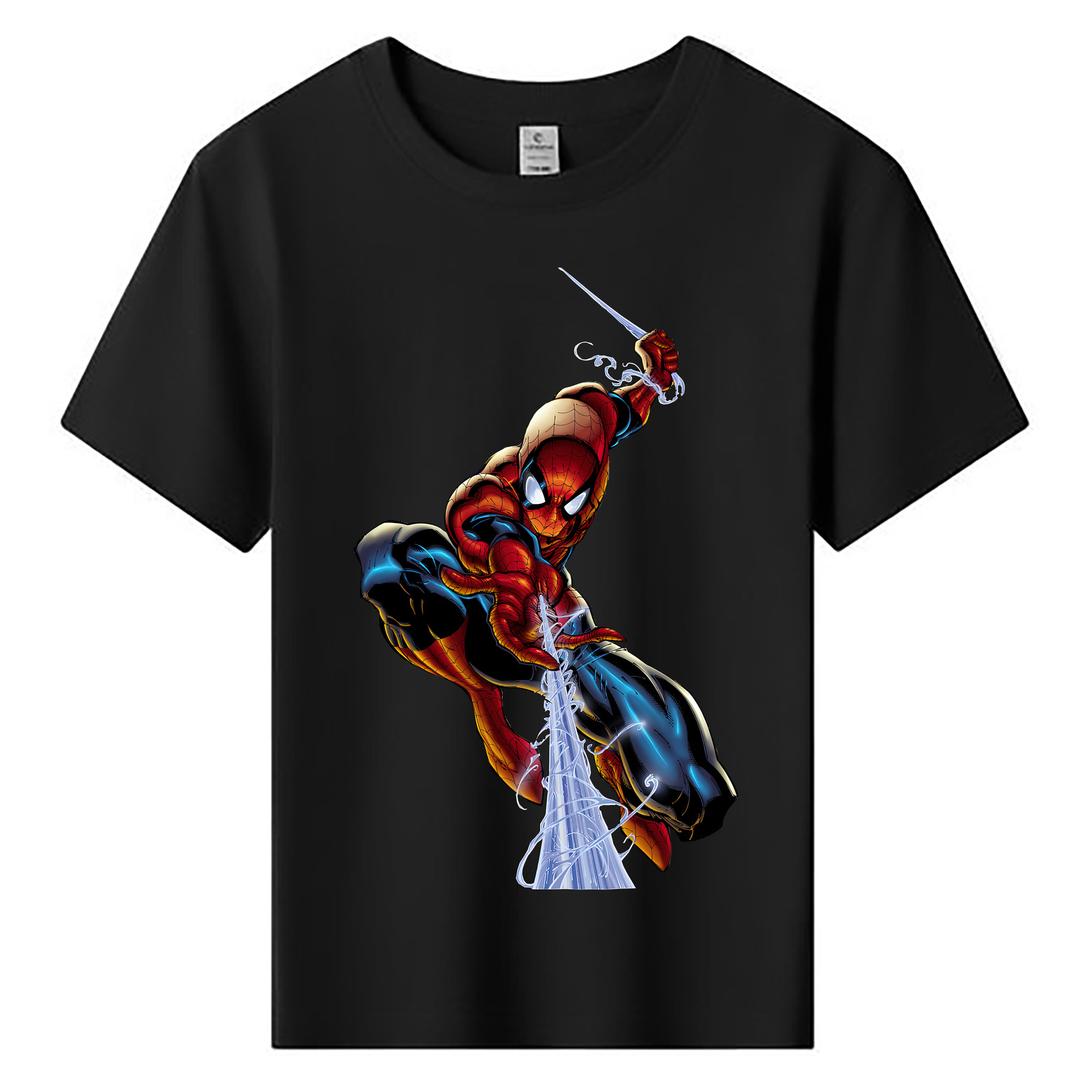 （画像用） Spider Man スパイダーマン 綿100％キッズTシャツ（フロントプリント）