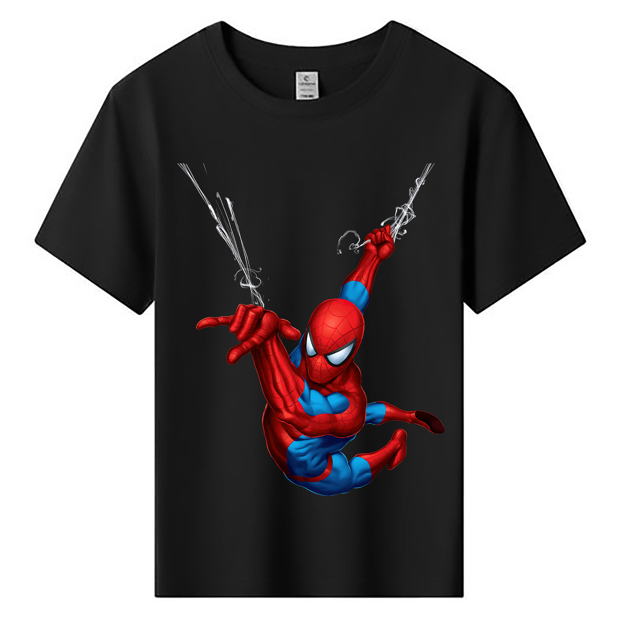 （画像用） Spider Man スパイダーマン 綿100％キッズTシャツ（フロントプリント）
