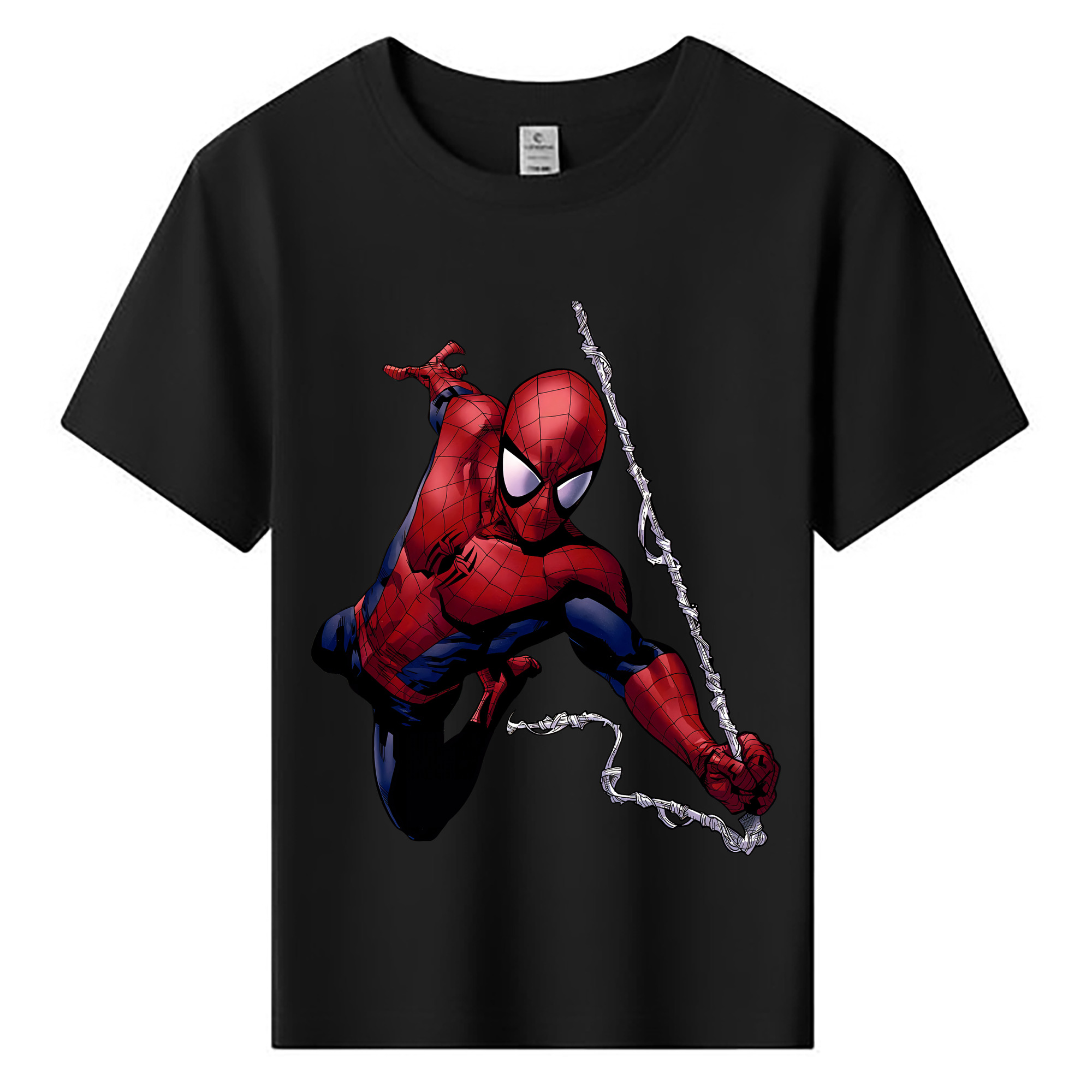 （画像用） Spider Man スパイダーマン 綿100％キッズTシャツ（フロントプリント）