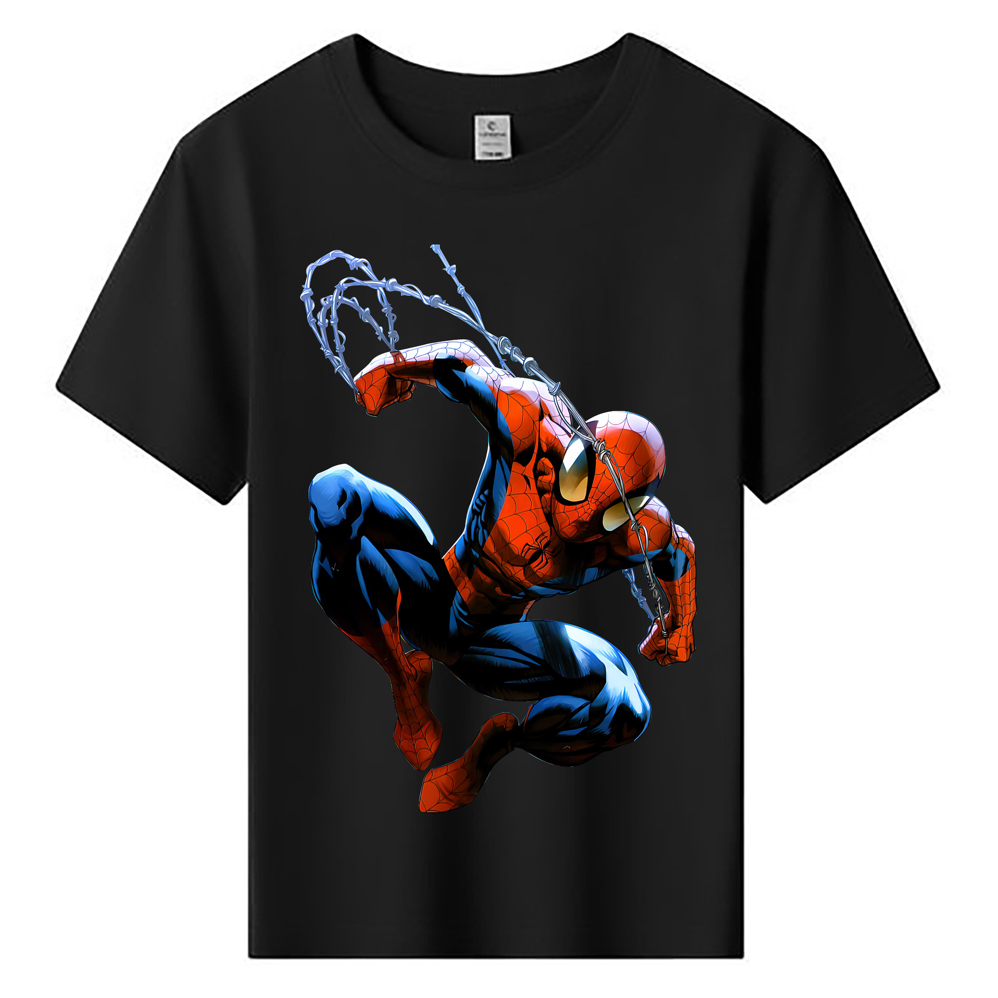 （画像用） Spider Man スパイダーマン 綿100％キッズTシャツ（フロントプリント）