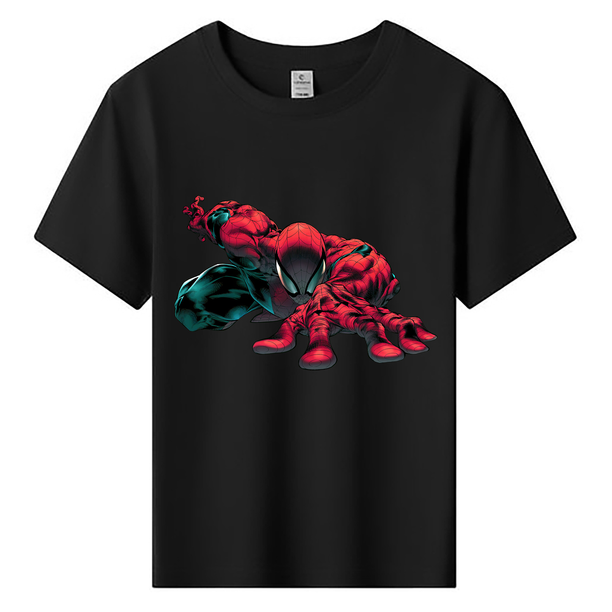 （画像用） Spider Man スパイダーマン 綿100％キッズTシャツ（フロントプリント）