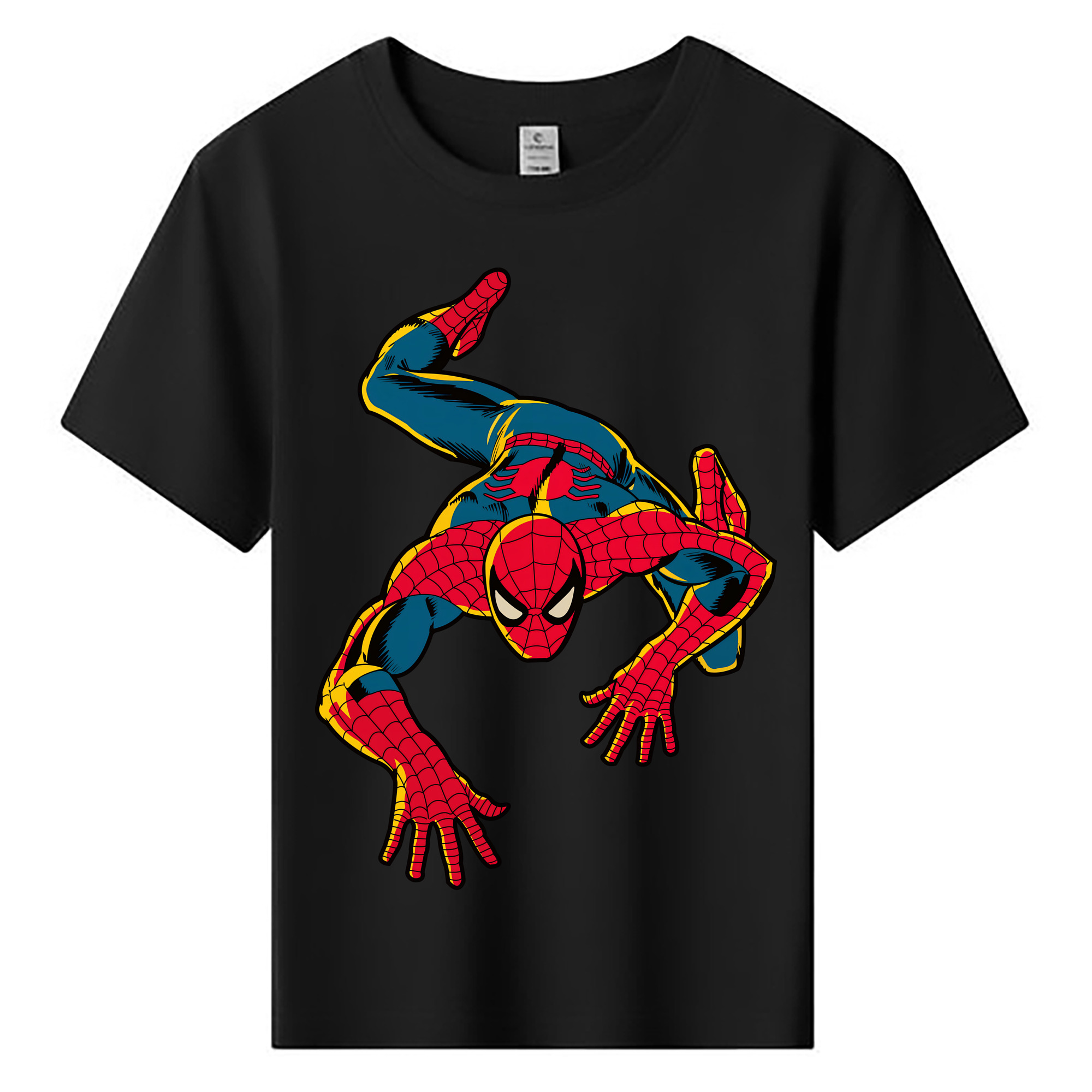 （画像用） Spider Man スパイダーマン 綿100％キッズTシャツ（フロントプリント）