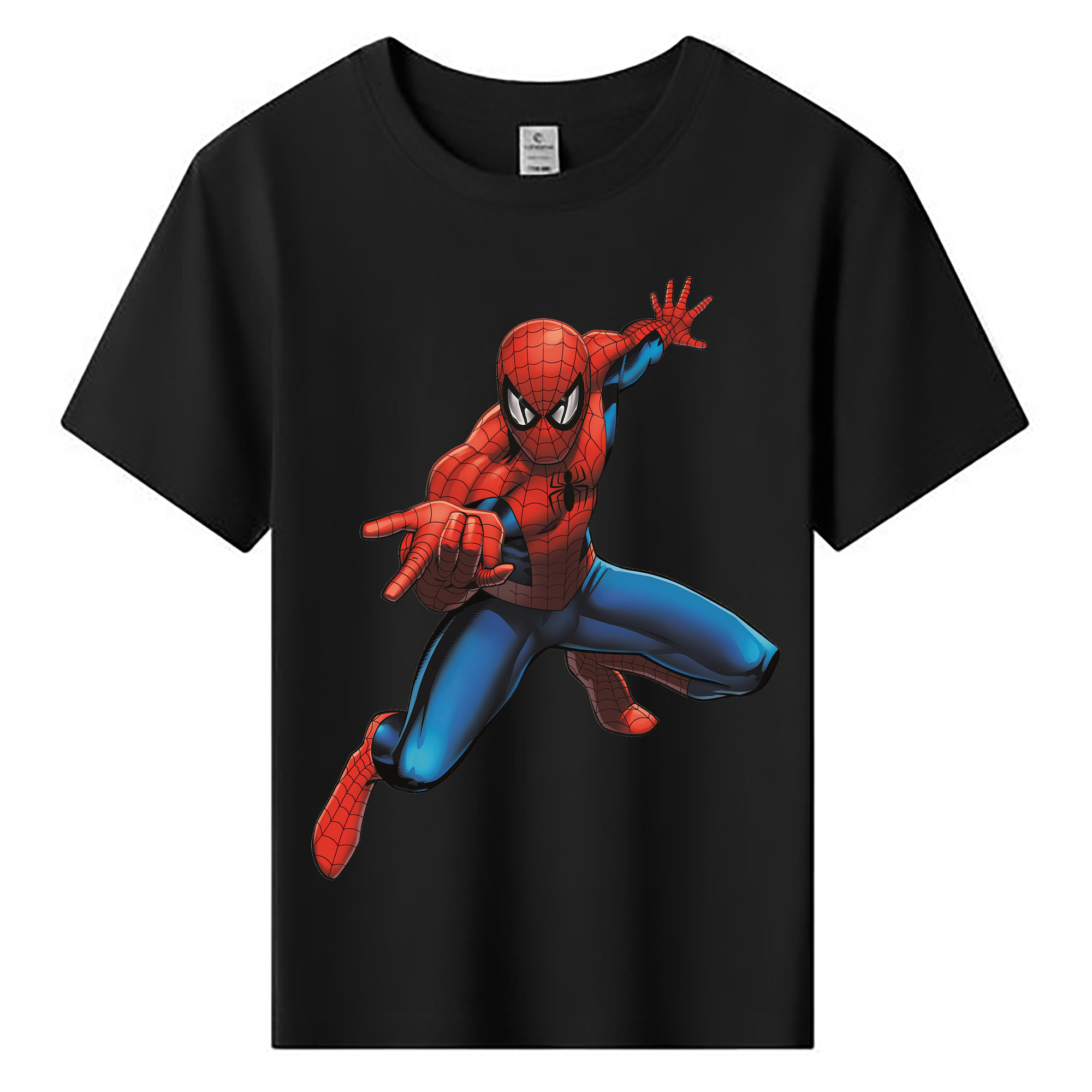 （画像用） Spider Man スパイダーマン 綿100％キッズTシャツ（フロントプリント）