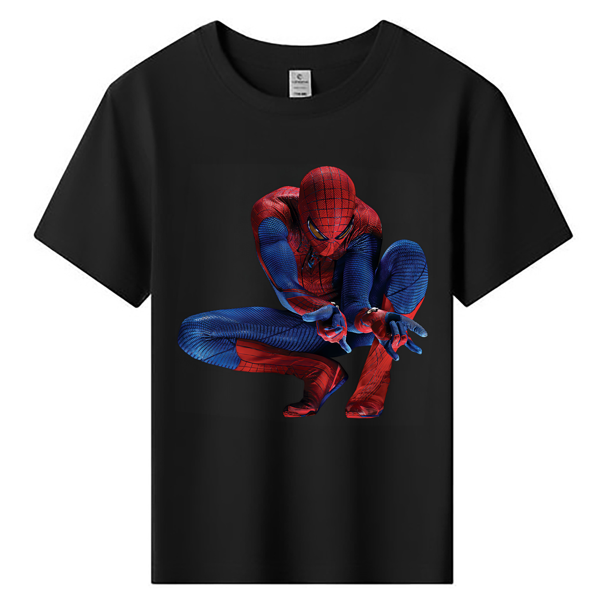 （画像用） Spider Man スパイダーマン 綿100％キッズTシャツ（フロントプリント）