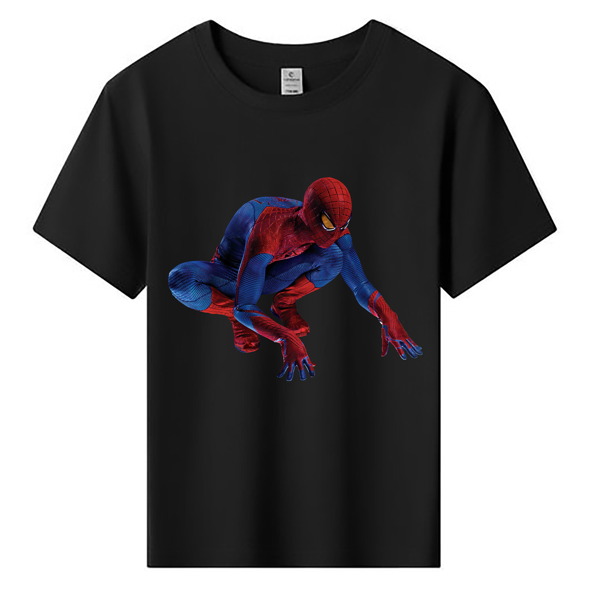 （画像用） Spider Man スパイダーマン 綿100％キッズTシャツ（フロントプリント）