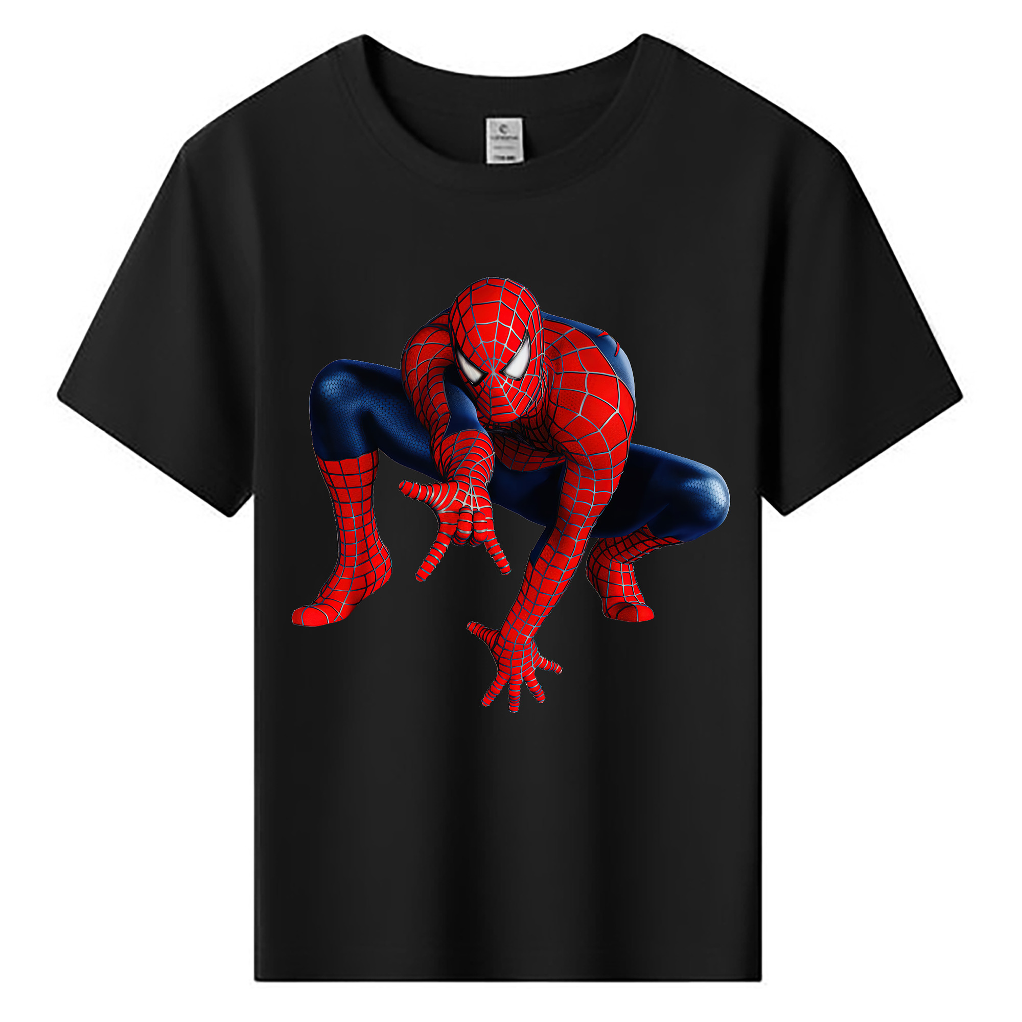 （画像用） Spider Man スパイダーマン 綿100％キッズTシャツ（フロントプリント）