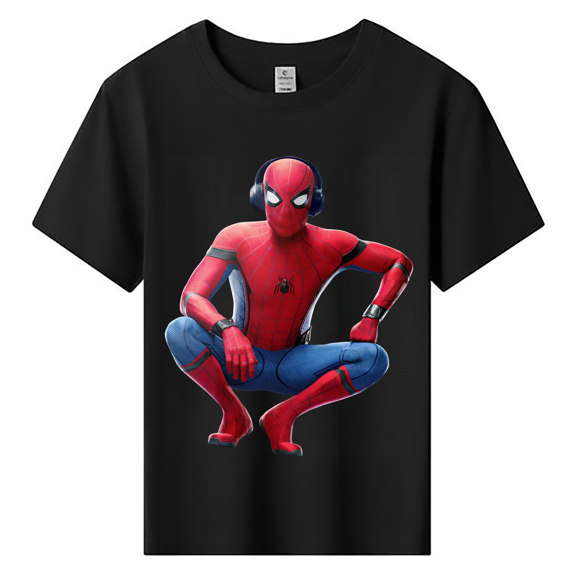 （画像用） Spider Man スパイダーマン 綿100％キッズTシャツ（フロントプリント）