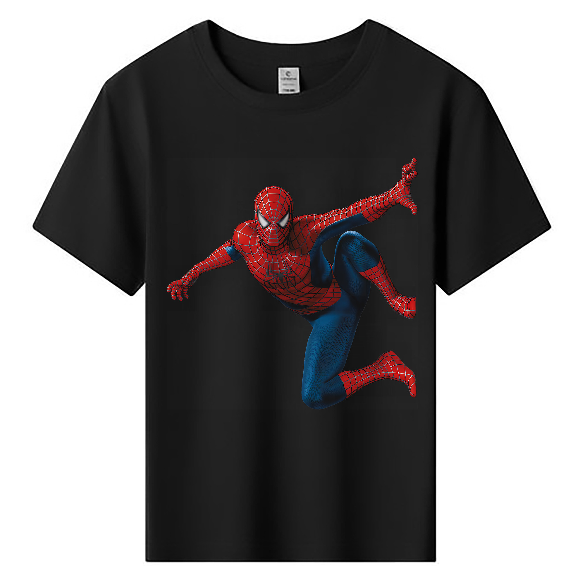 （画像用） Spider Man スパイダーマン 綿100％キッズTシャツ（フロントプリント）