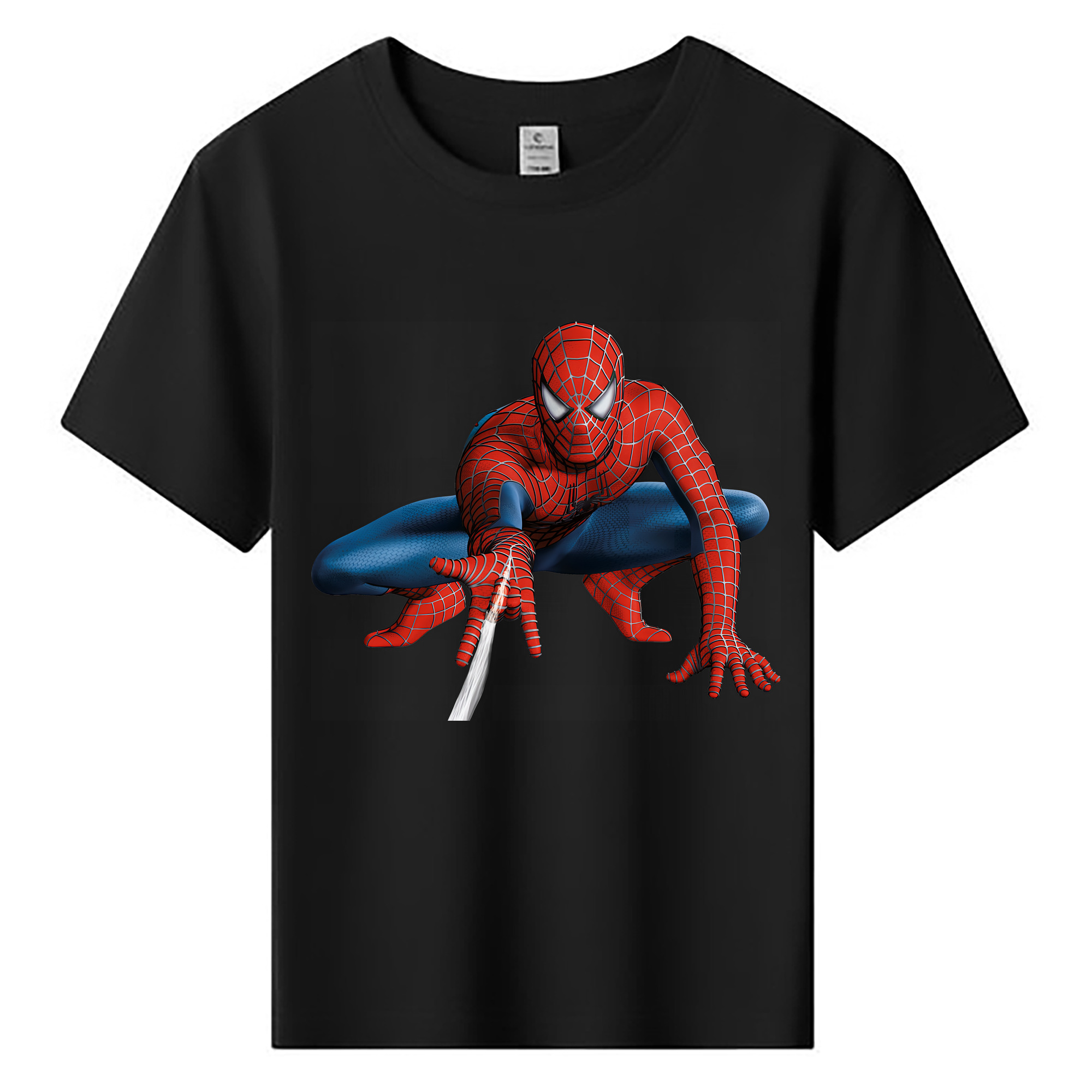 （画像用） Spider Man スパイダーマン 綿100％キッズTシャツ（フロントプリント）