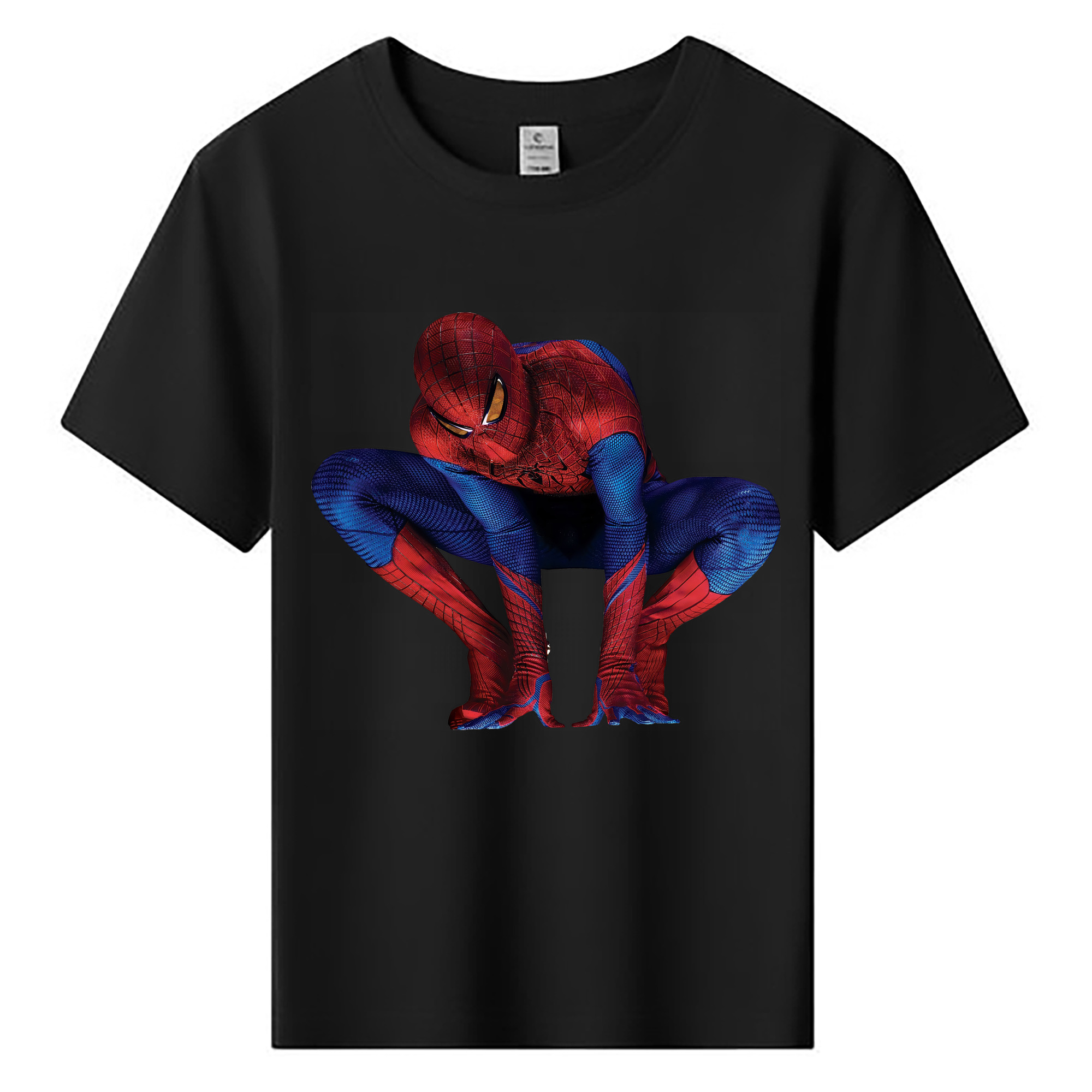 （画像用） Spider Man スパイダーマン 綿100％キッズTシャツ（フロントプリント）