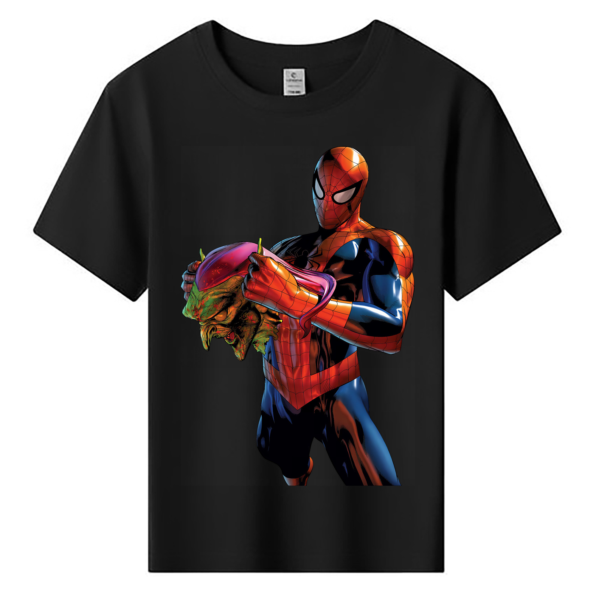 （画像用） Spider Man スパイダーマン 綿100％キッズTシャツ（フロントプリント）