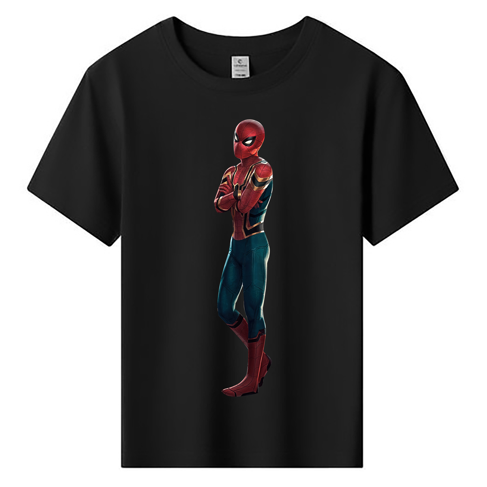 （画像用） Spider Man スパイダーマン 綿100％キッズTシャツ（フロントプリント）