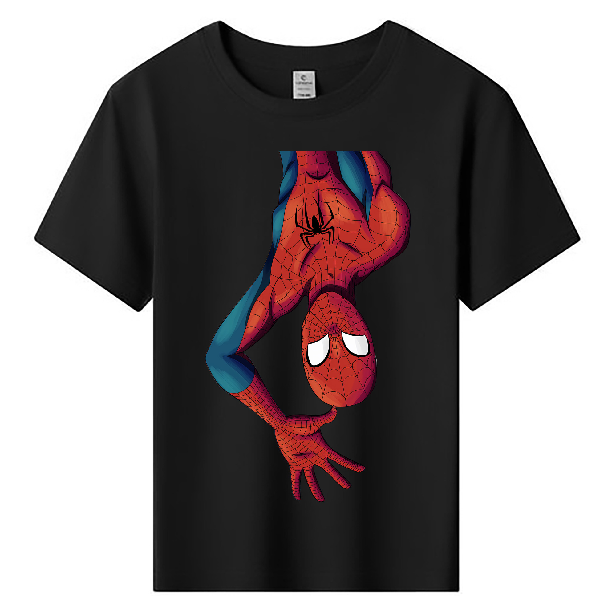 （画像用） Spider Man スパイダーマン 綿100％キッズTシャツ（フロントプリント）