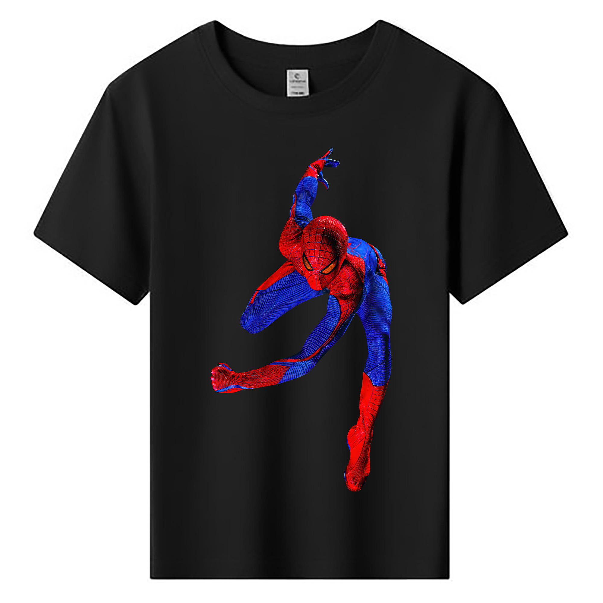 （画像用） Spider Man スパイダーマン 綿100％キッズTシャツ（フロントプリント）