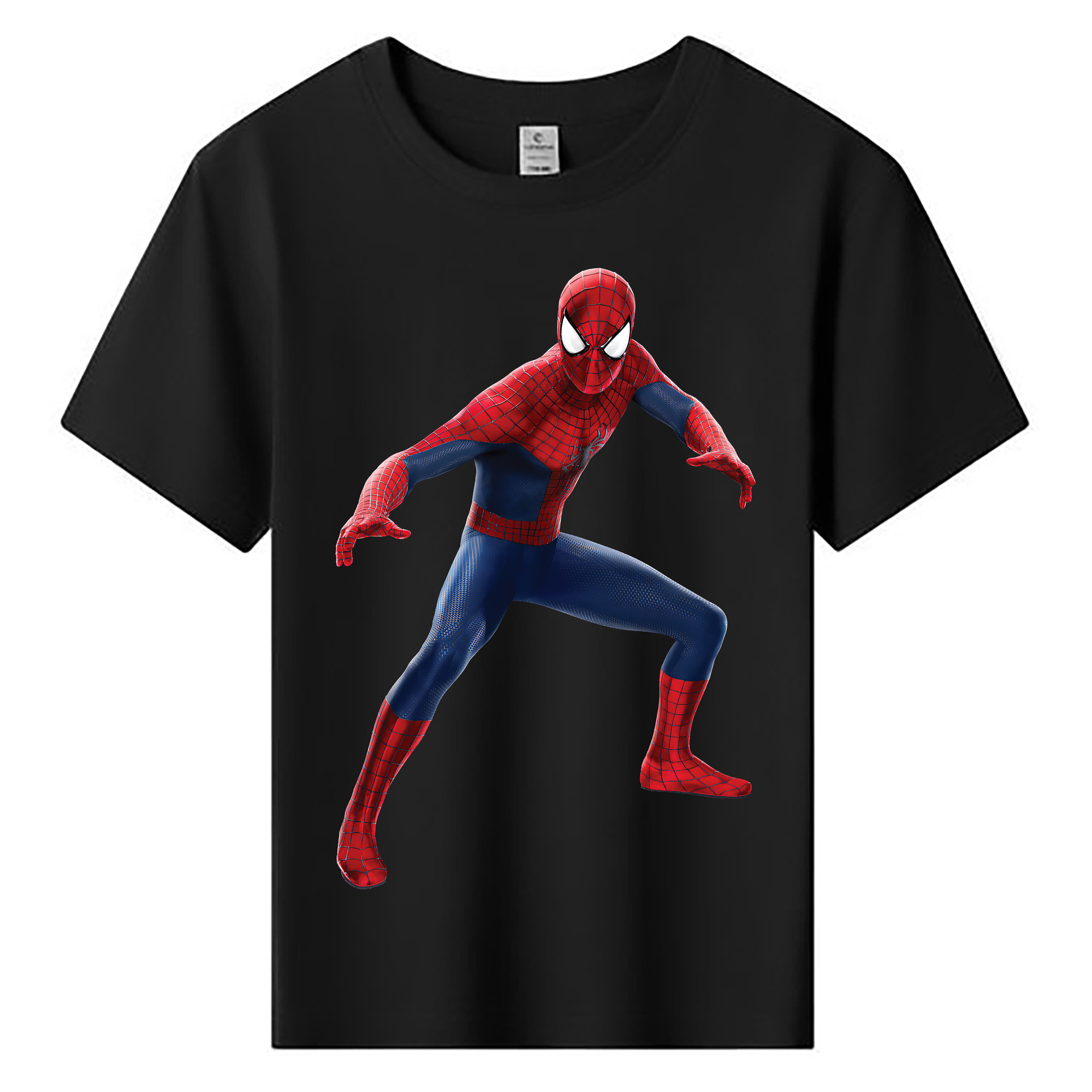 （画像用） Spider Man スパイダーマン 綿100％キッズTシャツ（フロントプリント）