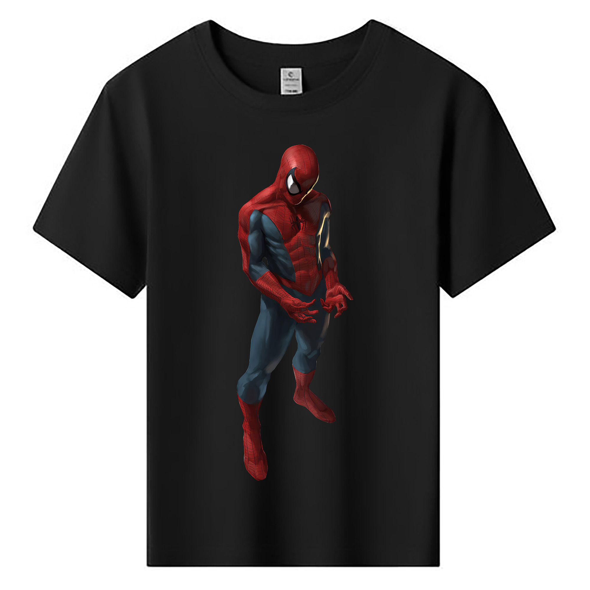 （画像用） Spider Man スパイダーマン 綿100％キッズTシャツ（フロントプリント）