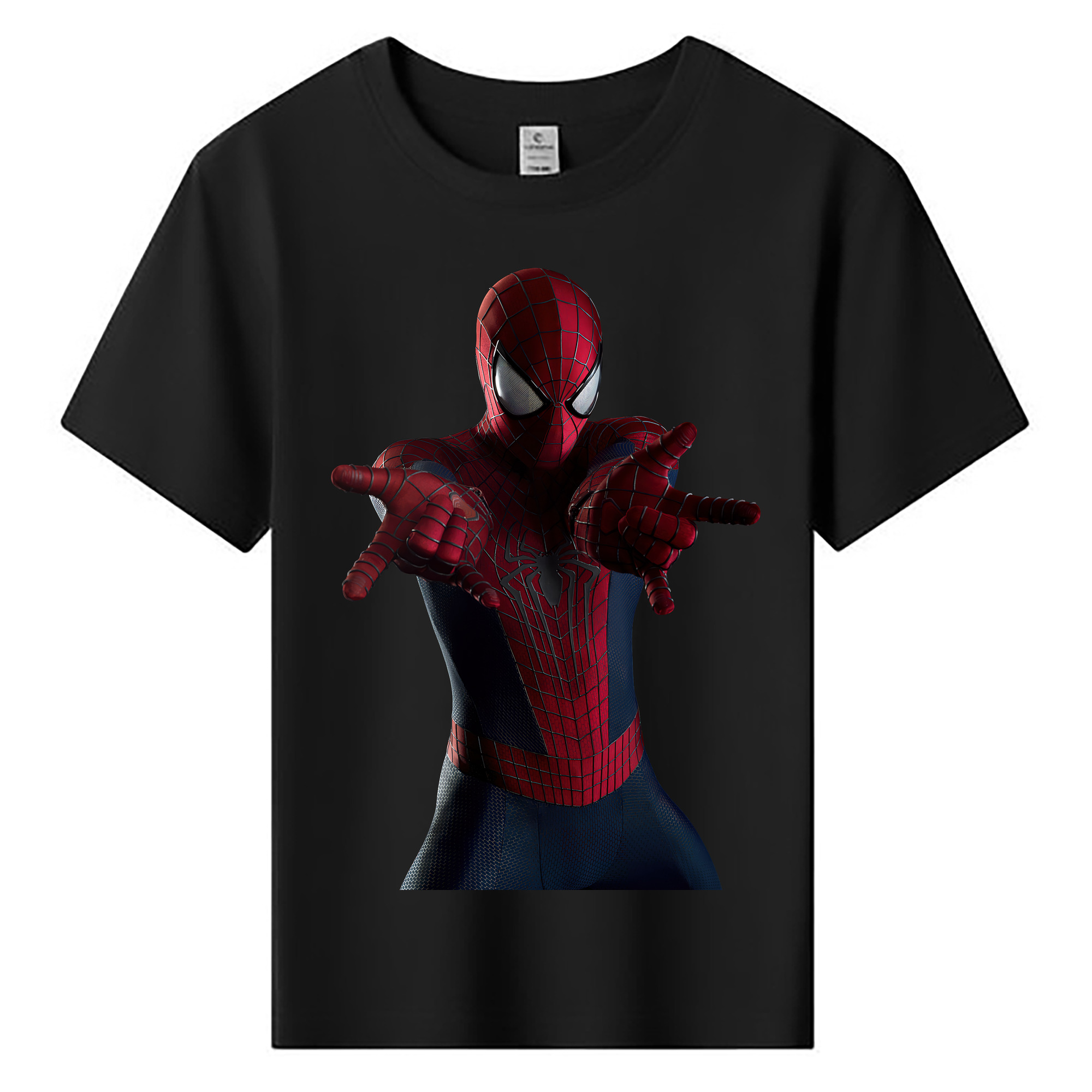 （画像用） Spider Man スパイダーマン 綿100％キッズTシャツ（フロントプリント）