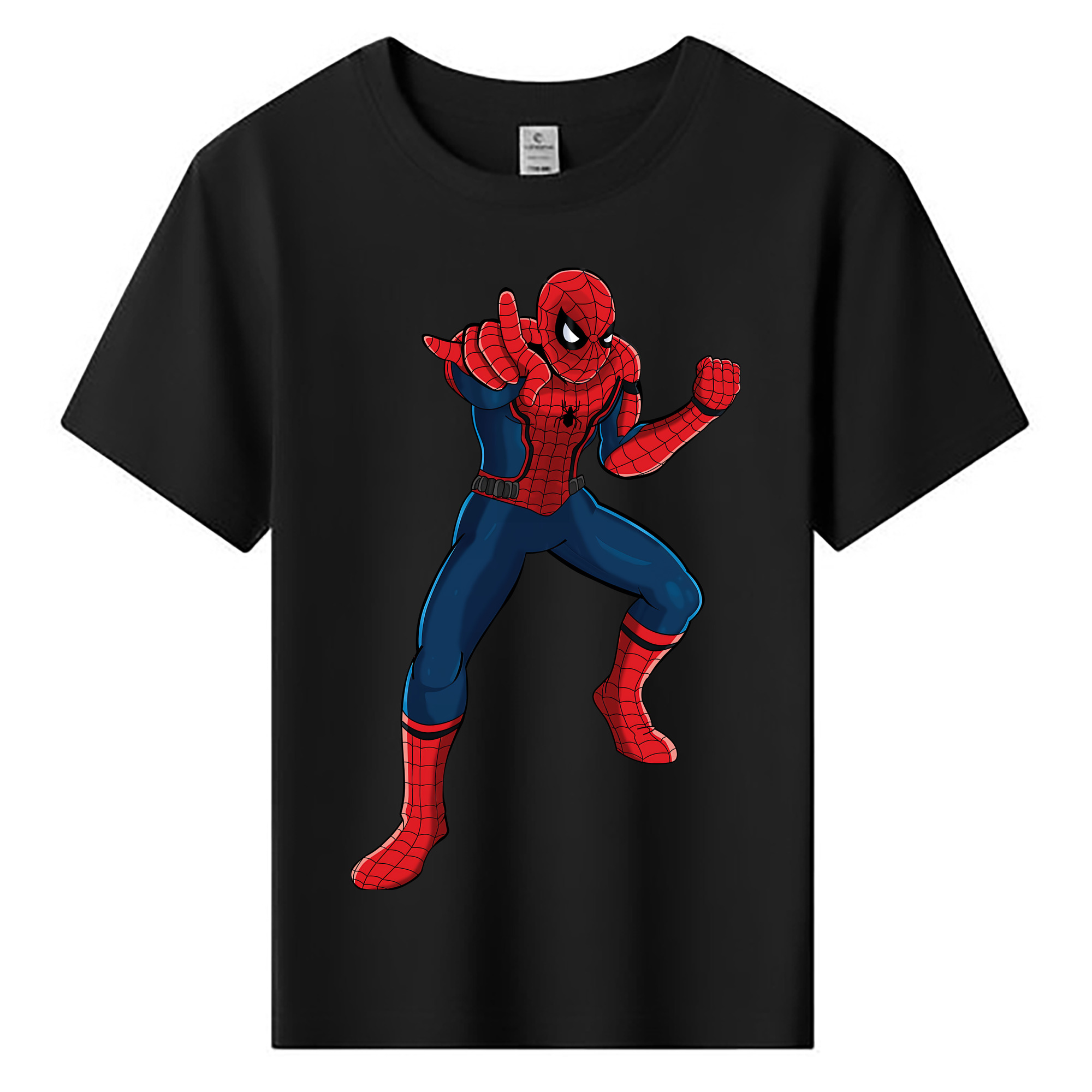 （画像用） Spider Man スパイダーマン 綿100％キッズTシャツ（フロントプリント）