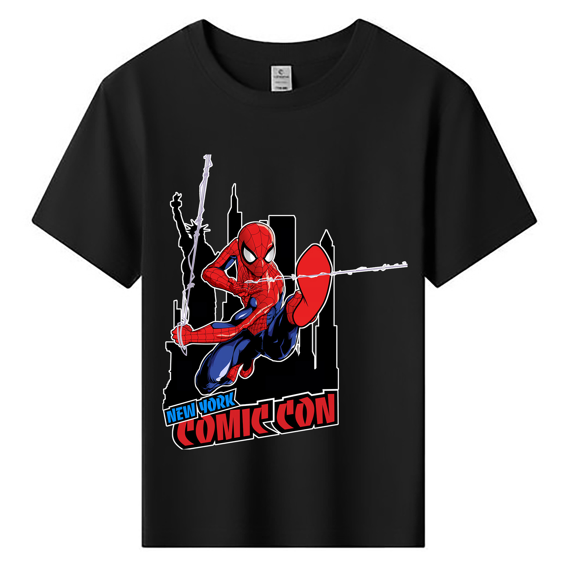 （画像用） Spider Man スパイダーマン 綿100％キッズTシャツ（フロントプリント）
