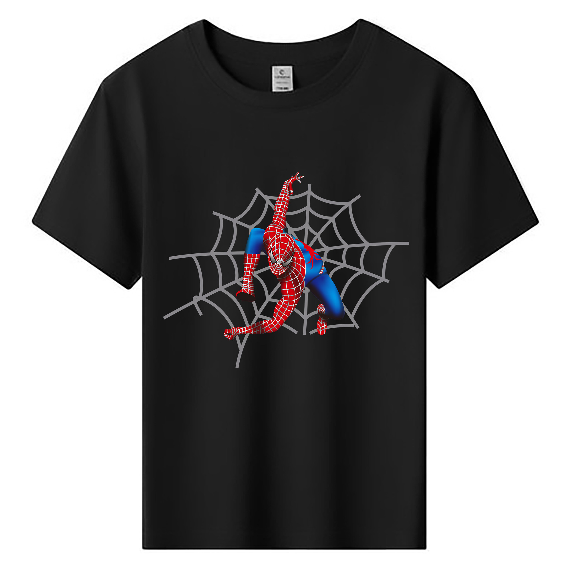 （画像用） Spider Man スパイダーマン 綿100％キッズTシャツ（フロントプリント）