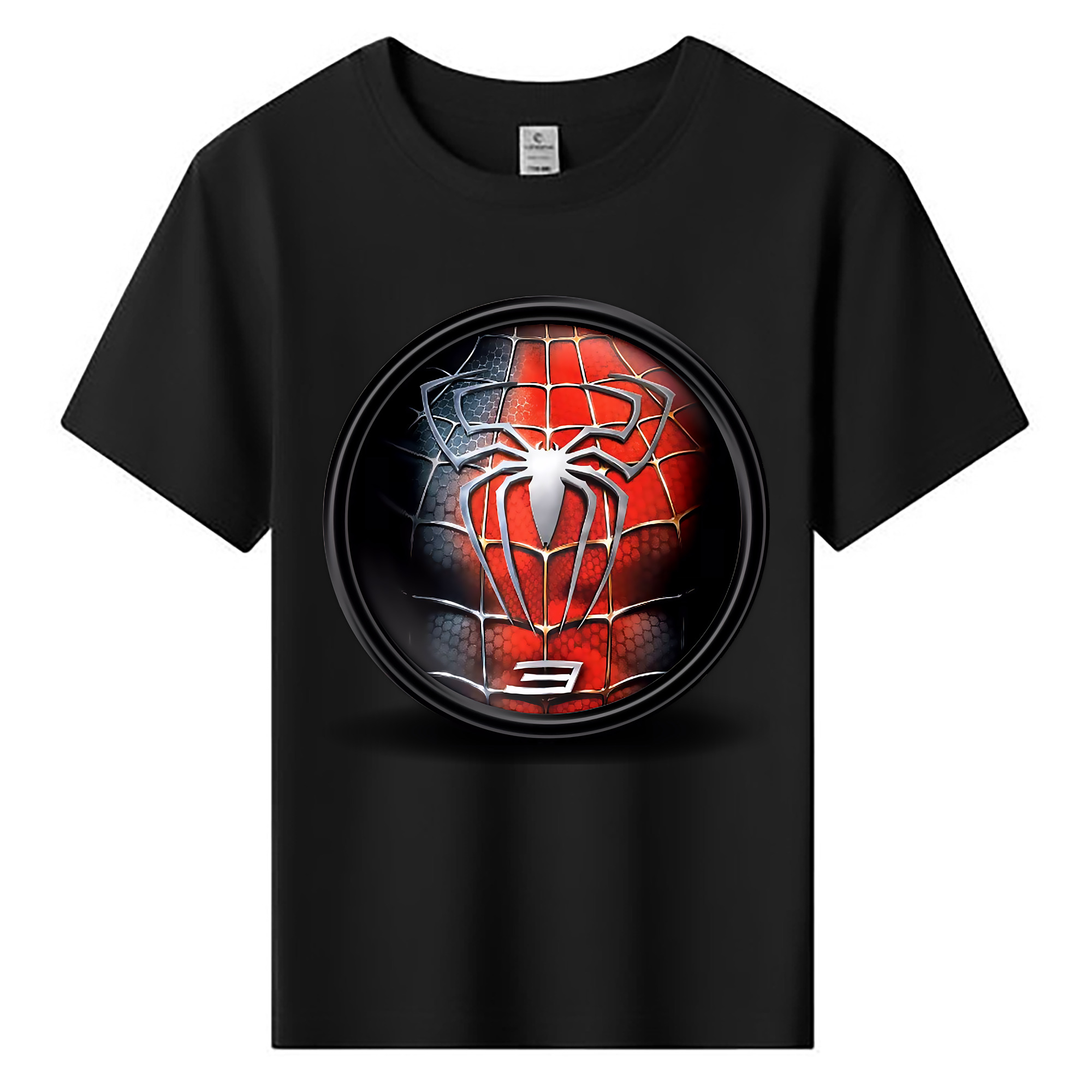 （画像用） Spider Man スパイダーマン 綿100％キッズTシャツ（フロントプリント）