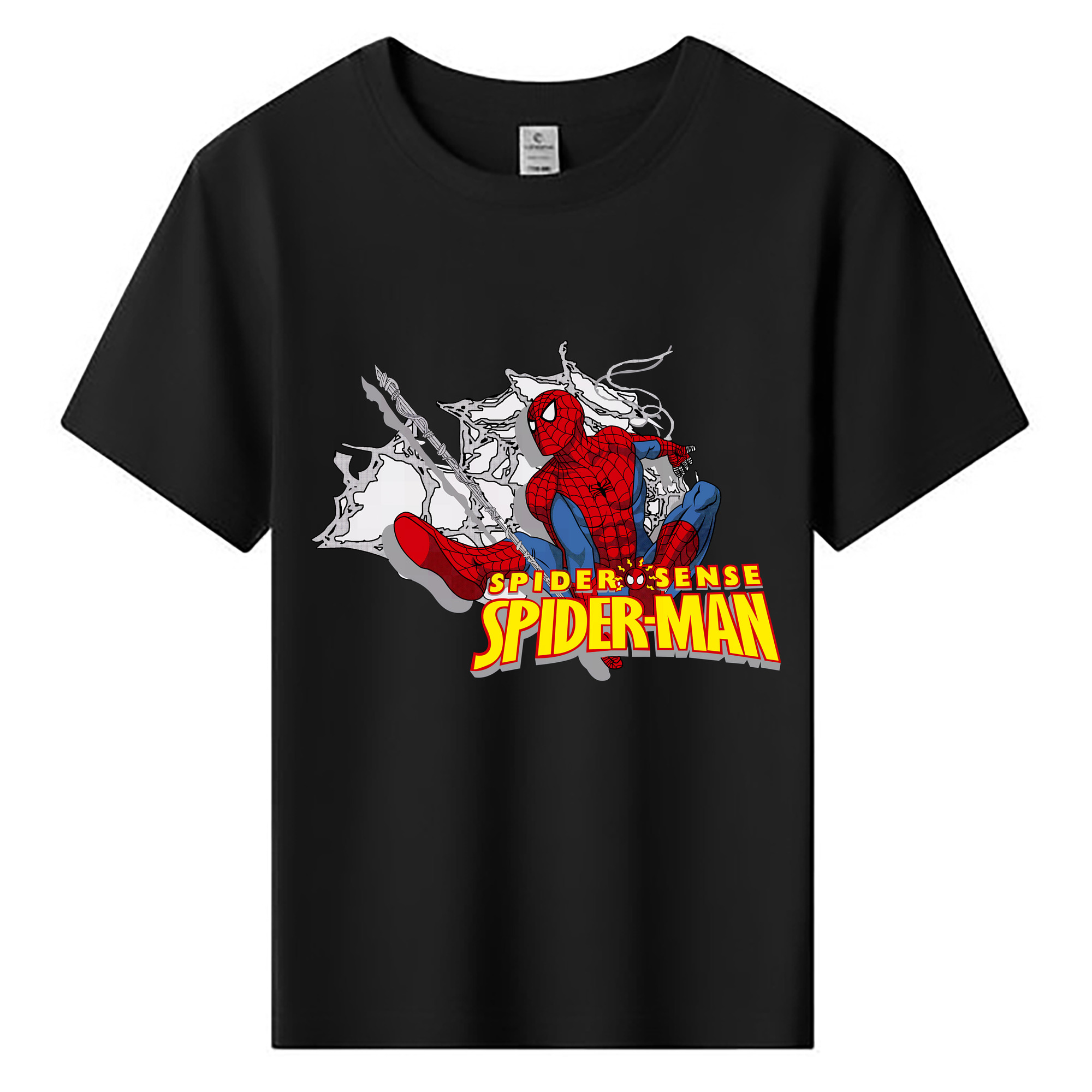 （画像用） Spider Man スパイダーマン 綿100％キッズTシャツ（フロントプリント）