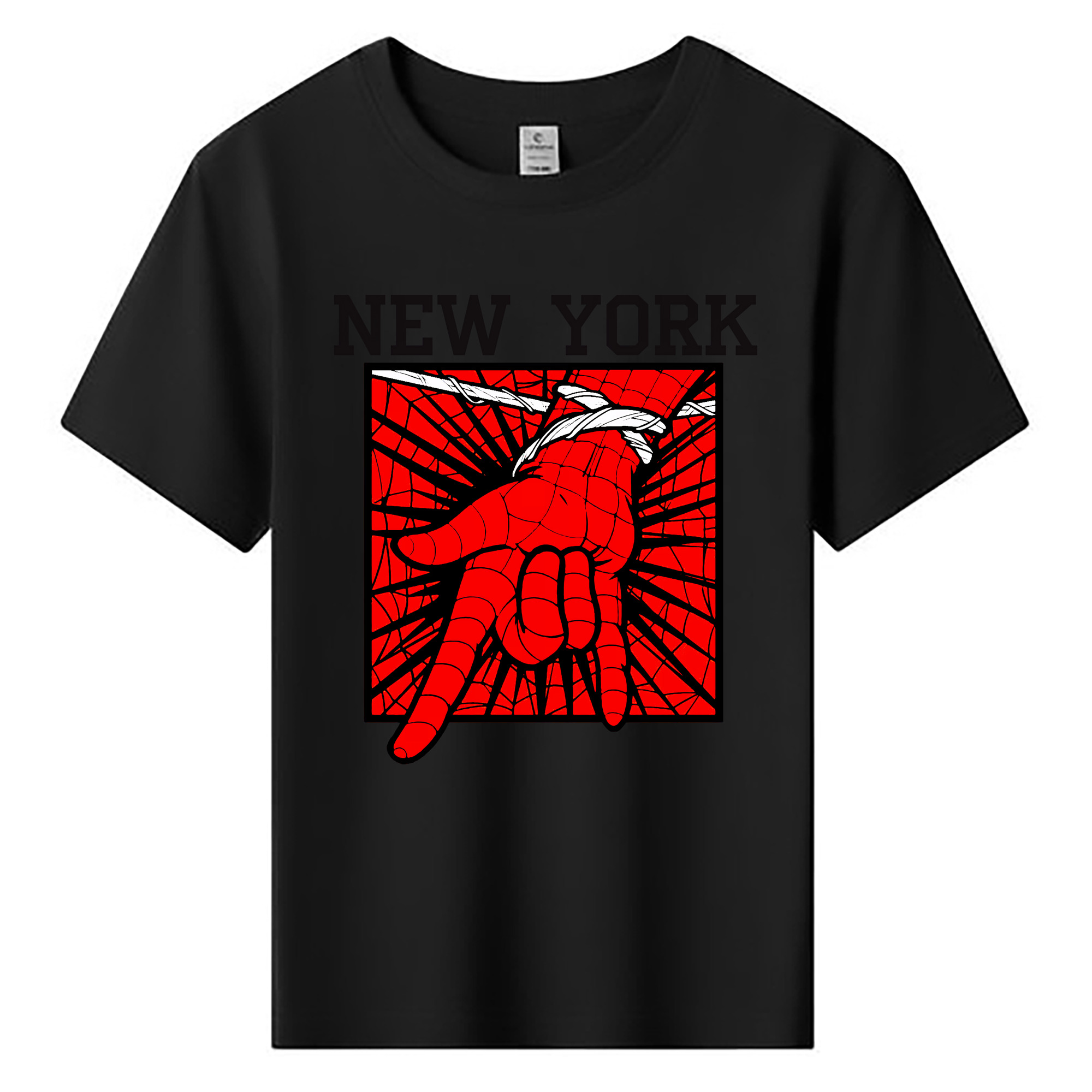 （画像用） Spider Man スパイダーマン 綿100％キッズTシャツ（フロントプリント）
