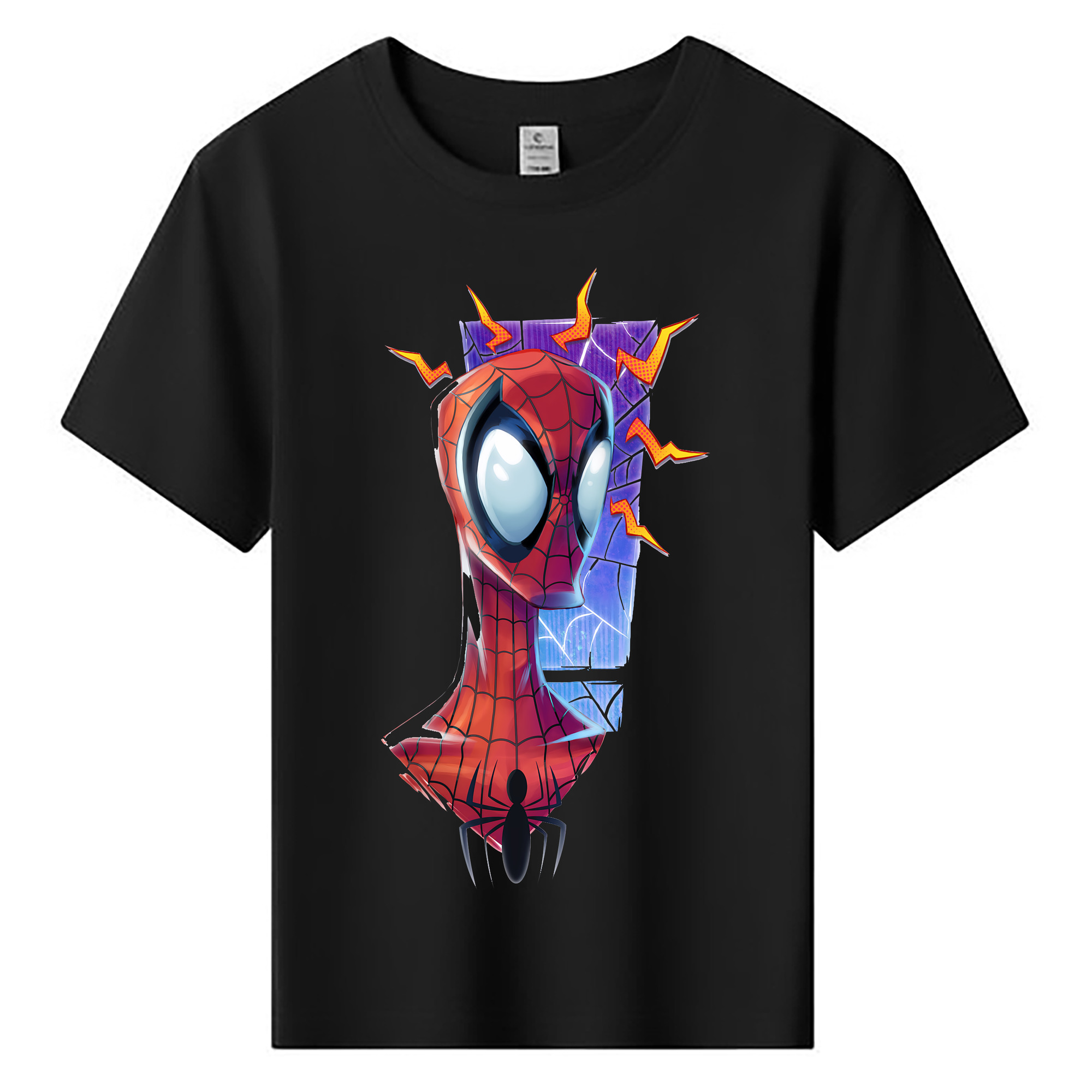 （画像用） Spider Man スパイダーマン 綿100％キッズTシャツ（フロントプリント）