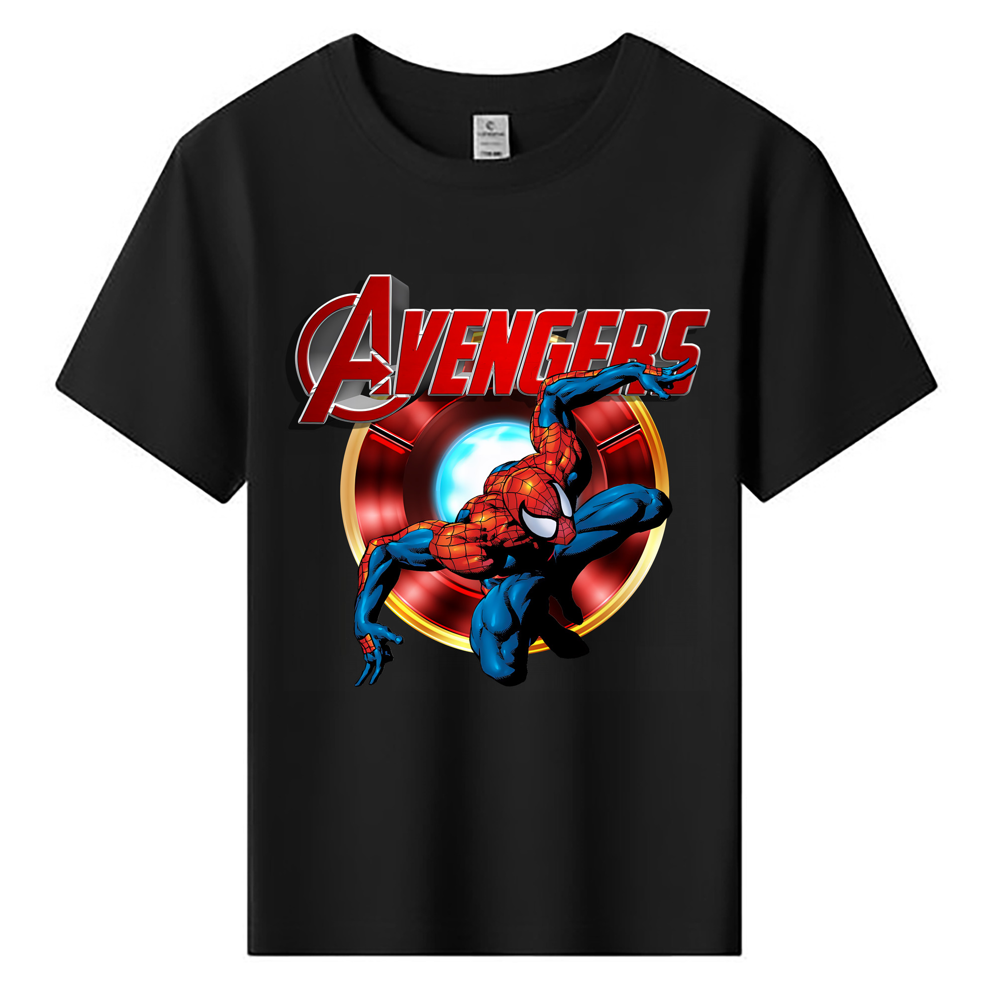 （画像用） Spider Man スパイダーマン 綿100％キッズTシャツ（フロントプリント）