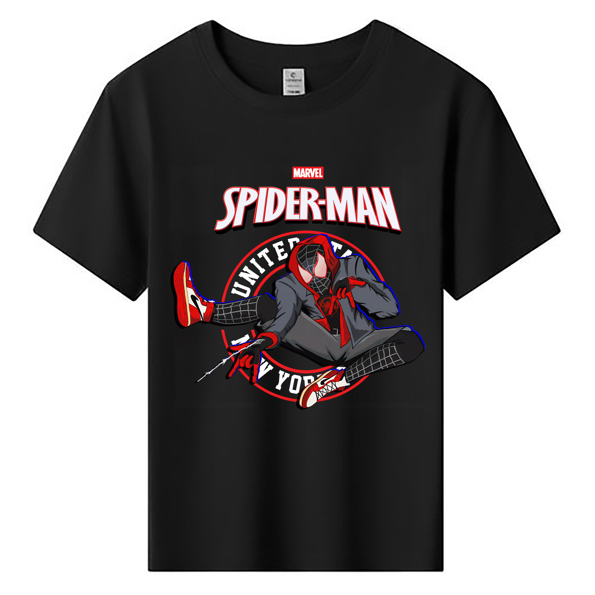 （画像用） Spider Man スパイダーマン 綿100％キッズTシャツ（フロントプリント）