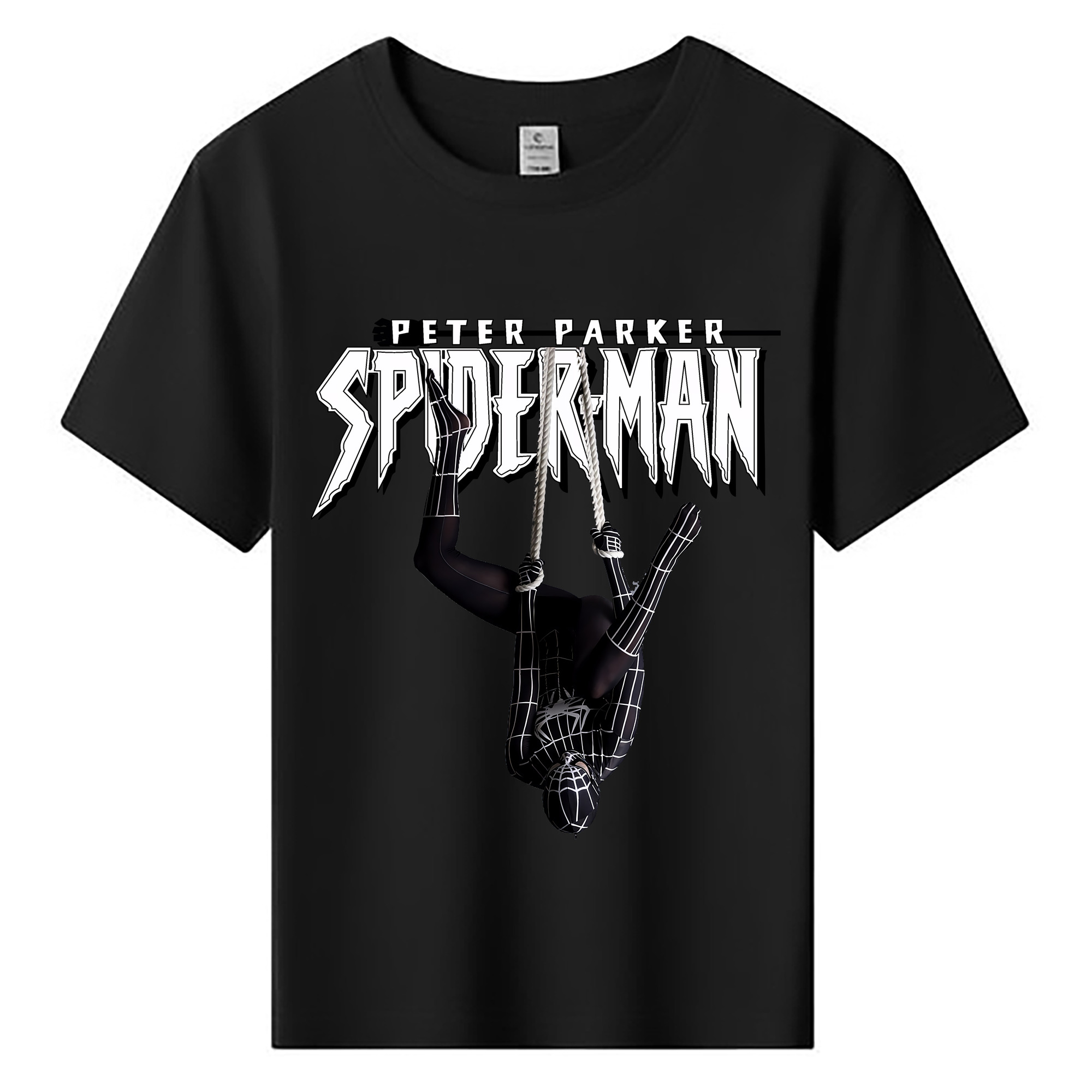 （画像用） Spider Man スパイダーマン 綿100％キッズTシャツ（フロントプリント）