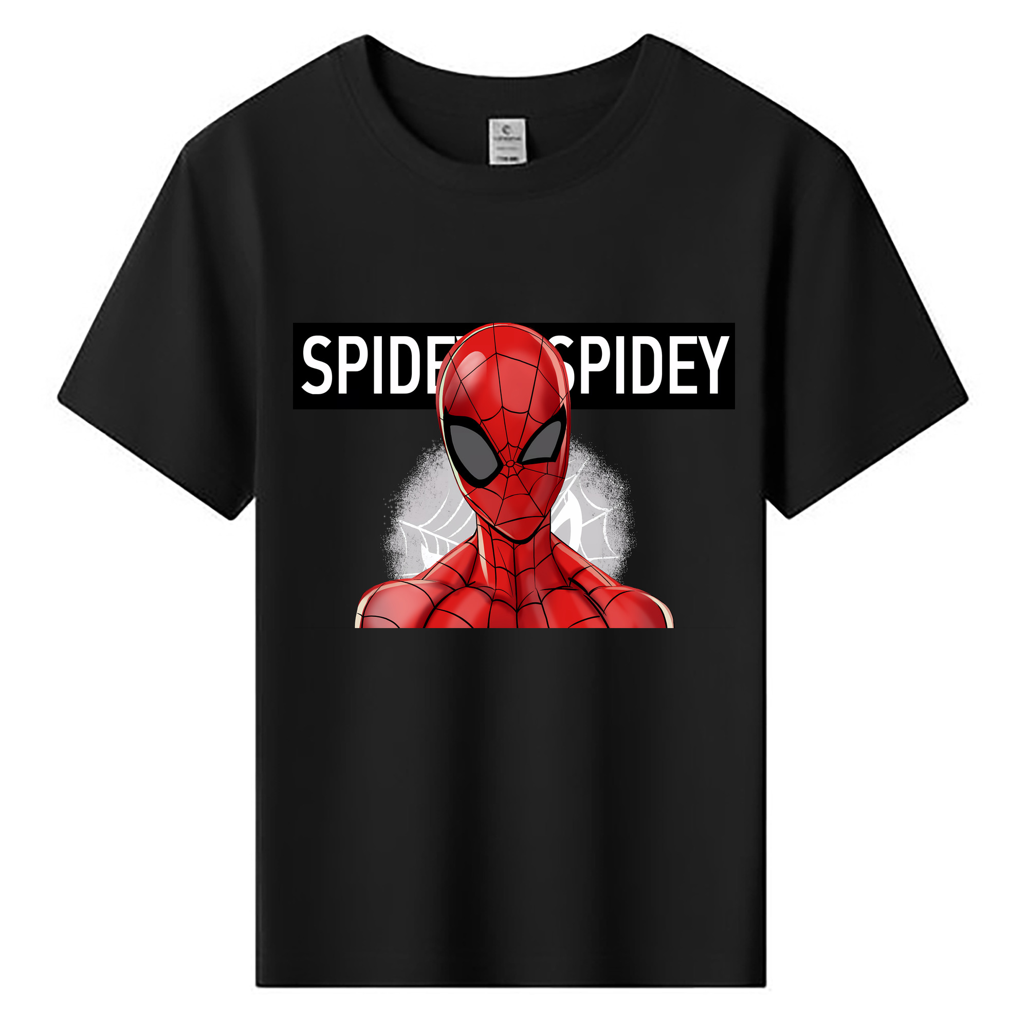 （画像用） Spider Man スパイダーマン 綿100％キッズTシャツ（フロントプリント）