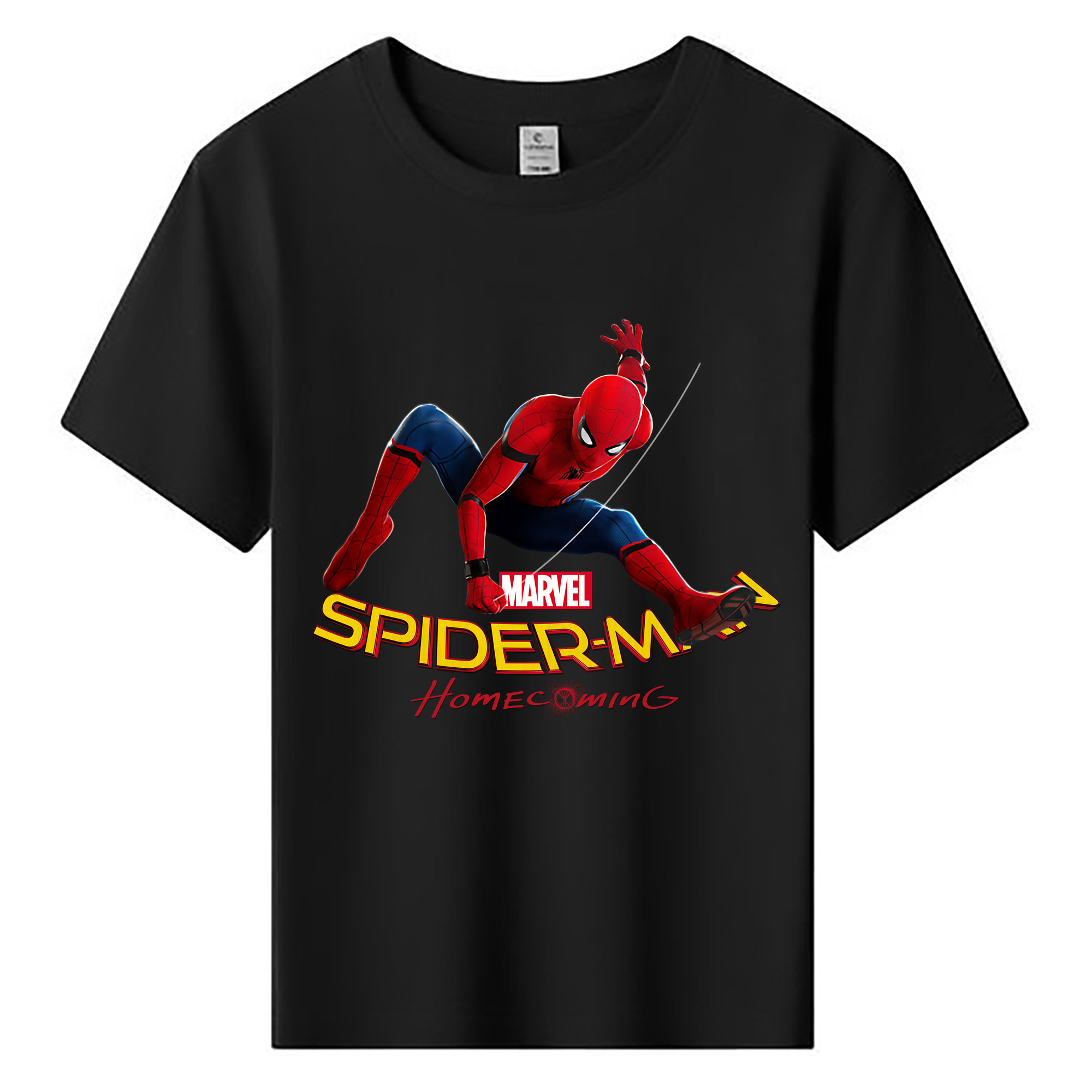 （画像用） Spider Man スパイダーマン 綿100％キッズTシャツ（フロントプリント）