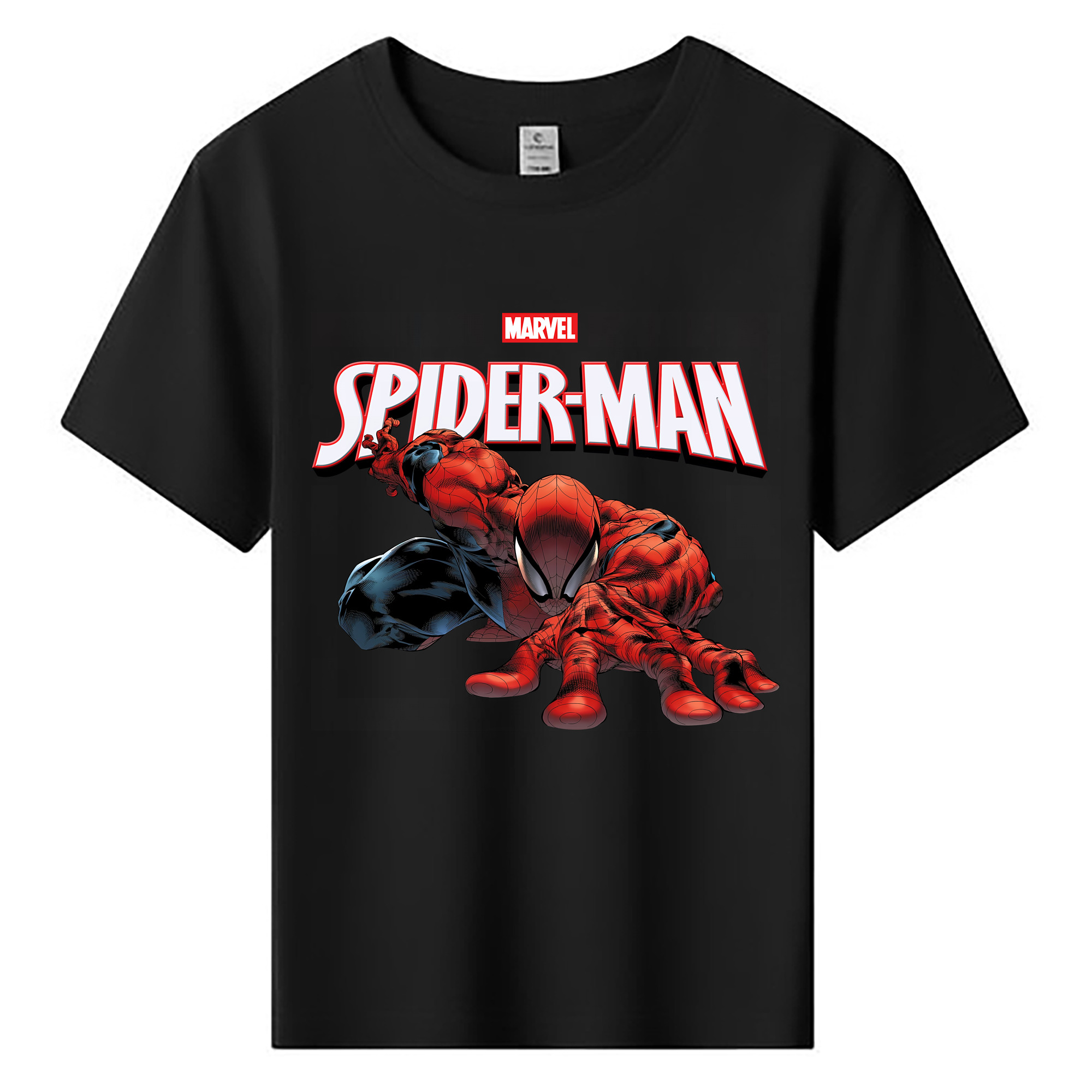 （画像用） Spider Man スパイダーマン 綿100％キッズTシャツ（フロントプリント）