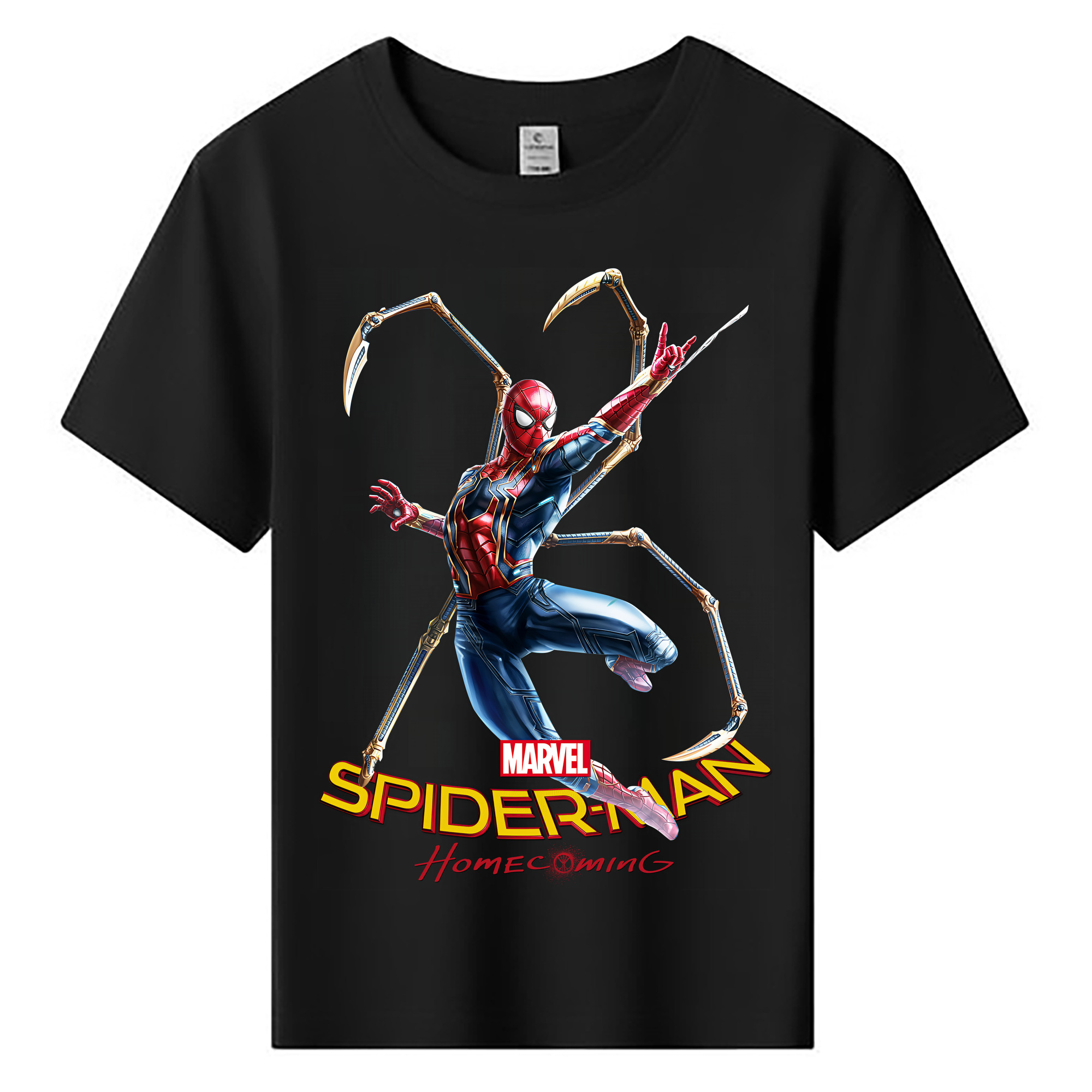 （画像用） Spider Man スパイダーマン 綿100％キッズTシャツ（フロントプリント）