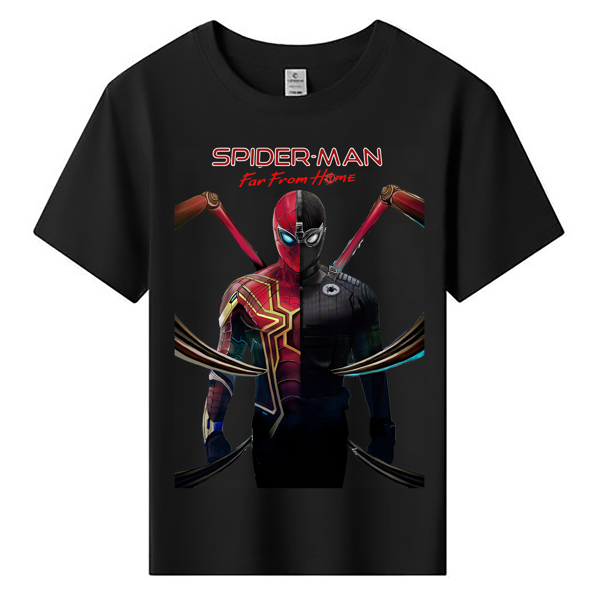 （画像用） Spider Man スパイダーマン 綿100％キッズTシャツ（フロントプリント）