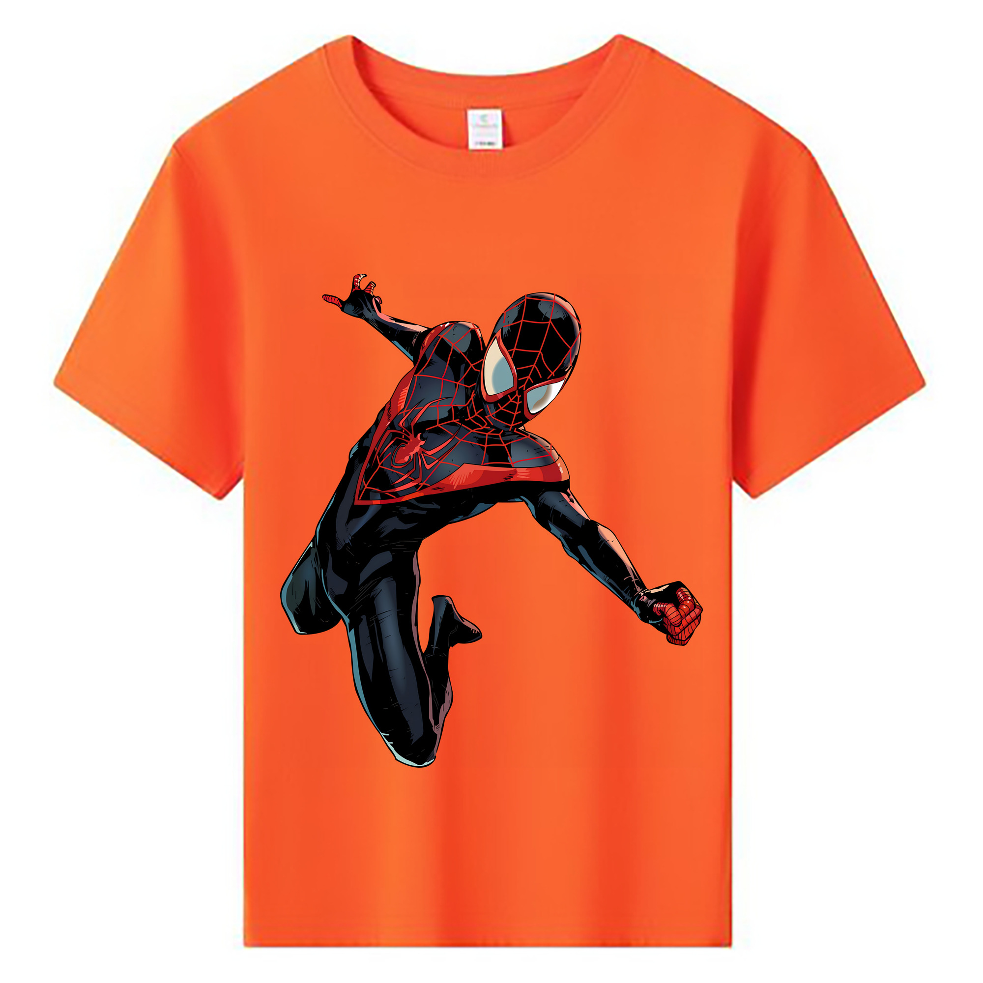 （画像用） Spider Man スパイダーマン 綿100％キッズTシャツ（フロントプリント）