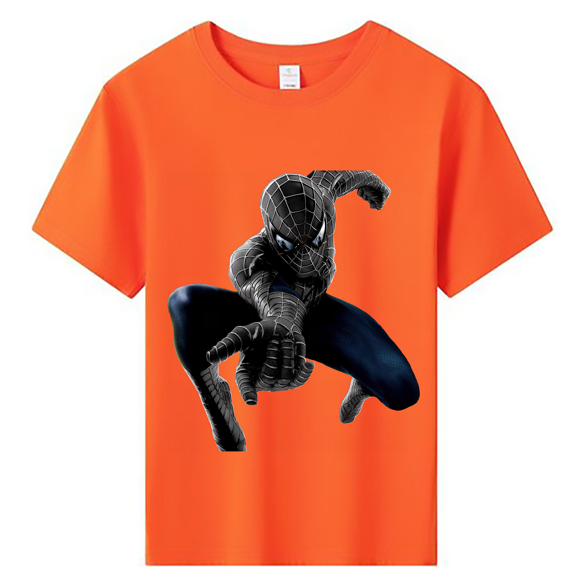 （画像用） Spider Man スパイダーマン 綿100％キッズTシャツ（フロントプリント）