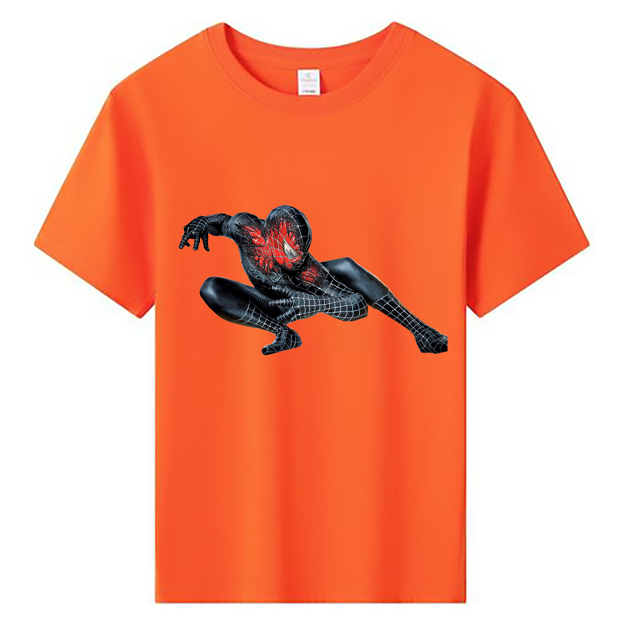 （画像用） Spider Man スパイダーマン 綿100％キッズTシャツ（フロントプリント）