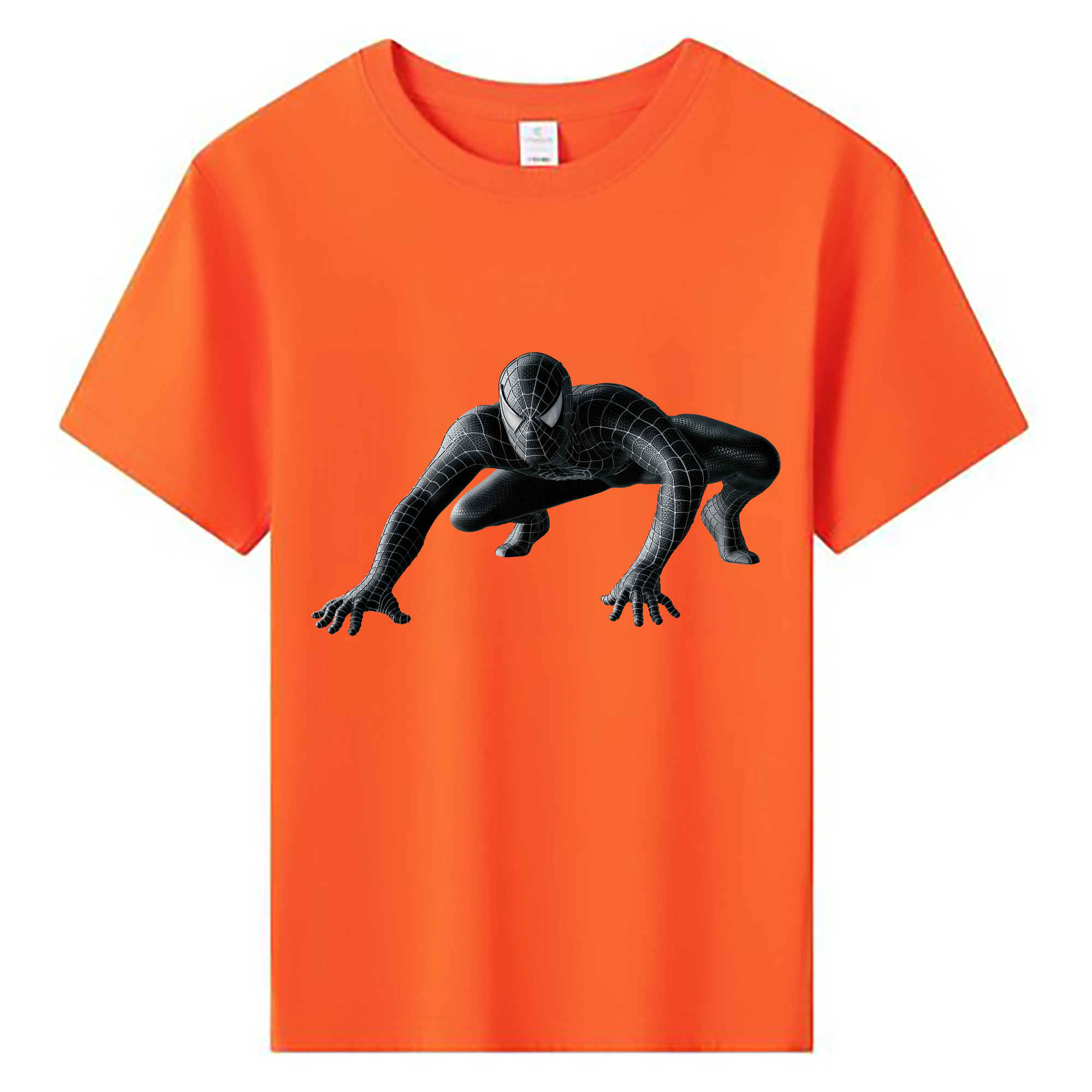 （画像用） Spider Man スパイダーマン 綿100％キッズTシャツ（フロントプリント）
