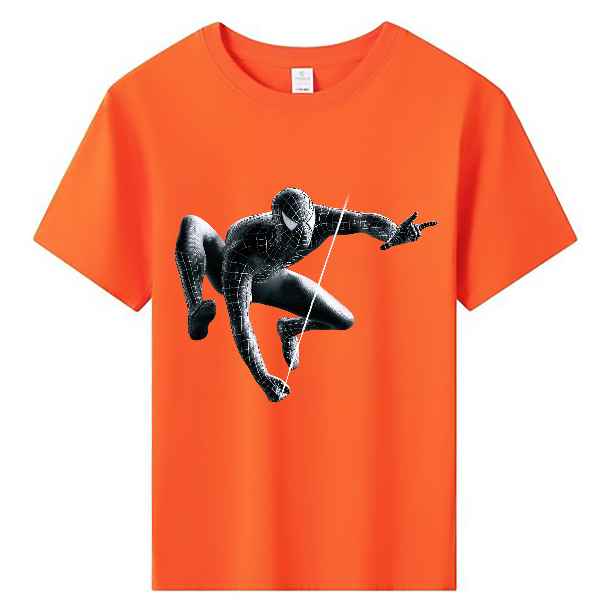 （画像用） Spider Man スパイダーマン 綿100％キッズTシャツ（フロントプリント）