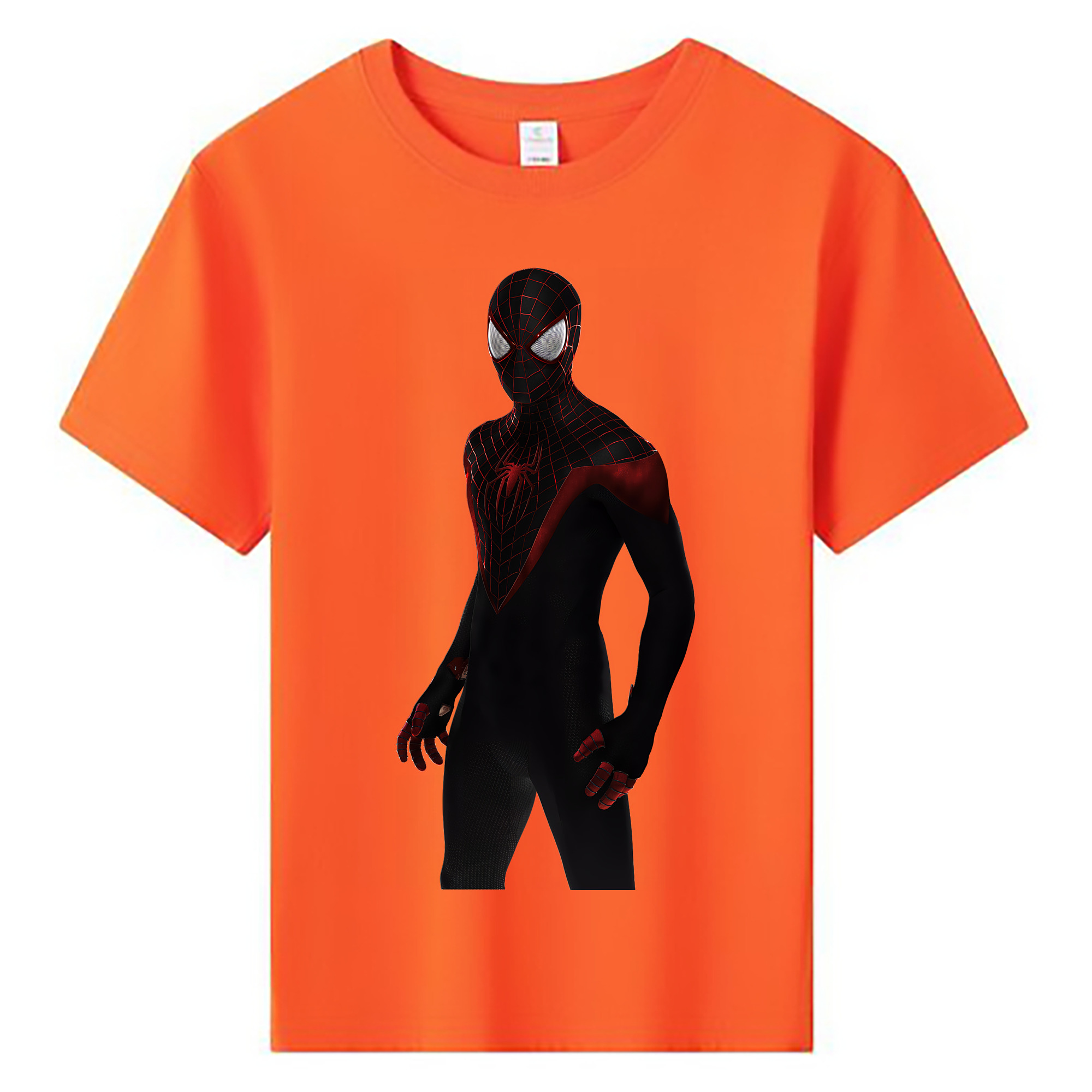 （画像用） Spider Man スパイダーマン 綿100％キッズTシャツ（フロントプリント）