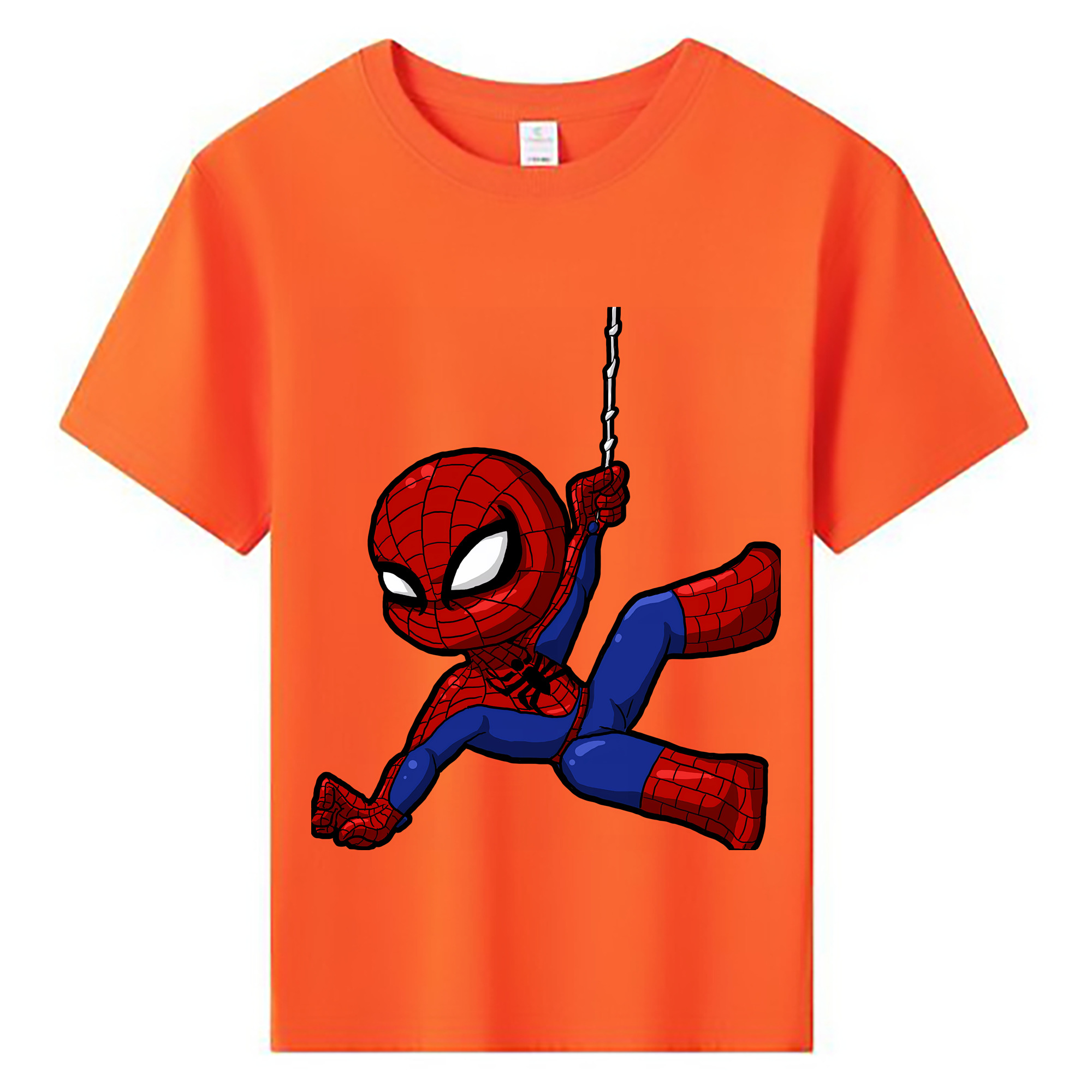 （画像用） Spider Man スパイダーマン 綿100％キッズTシャツ（フロントプリント）