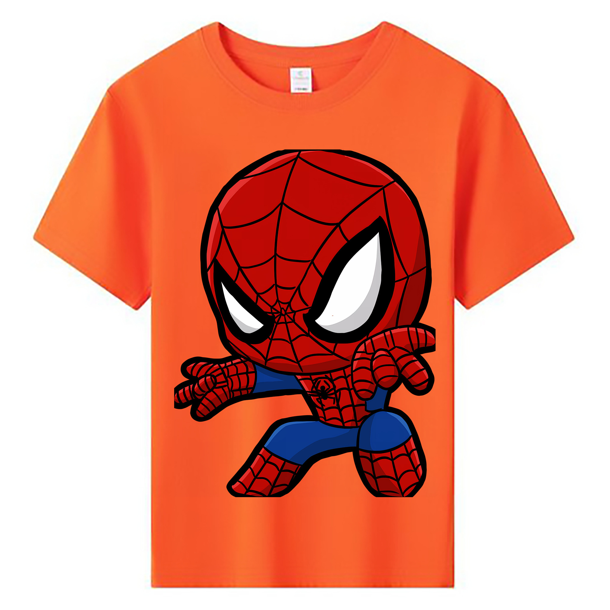 （画像用） Spider Man スパイダーマン 綿100％キッズTシャツ（フロントプリント）
