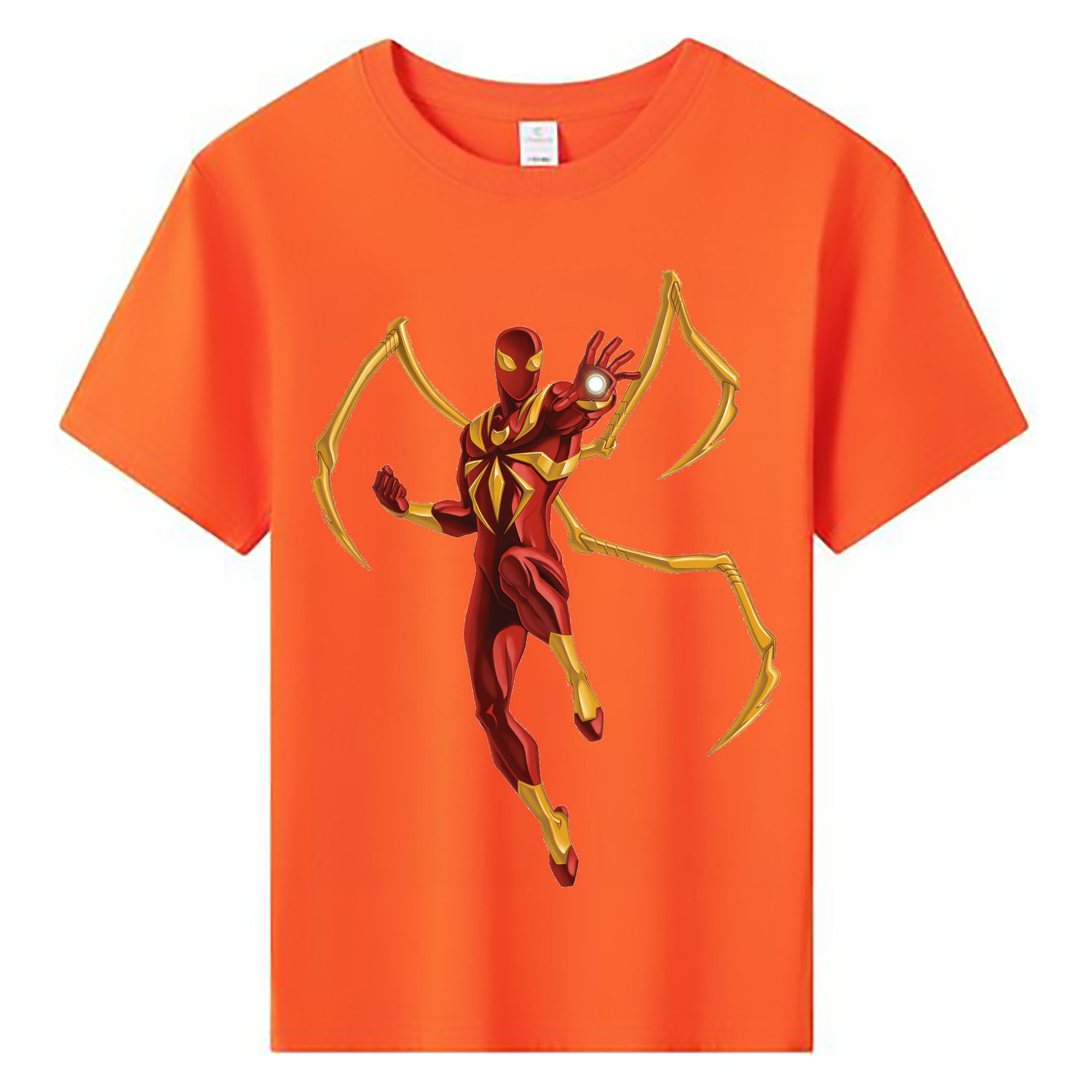 （画像用） Spider Man スパイダーマン 綿100％キッズTシャツ（フロントプリント）