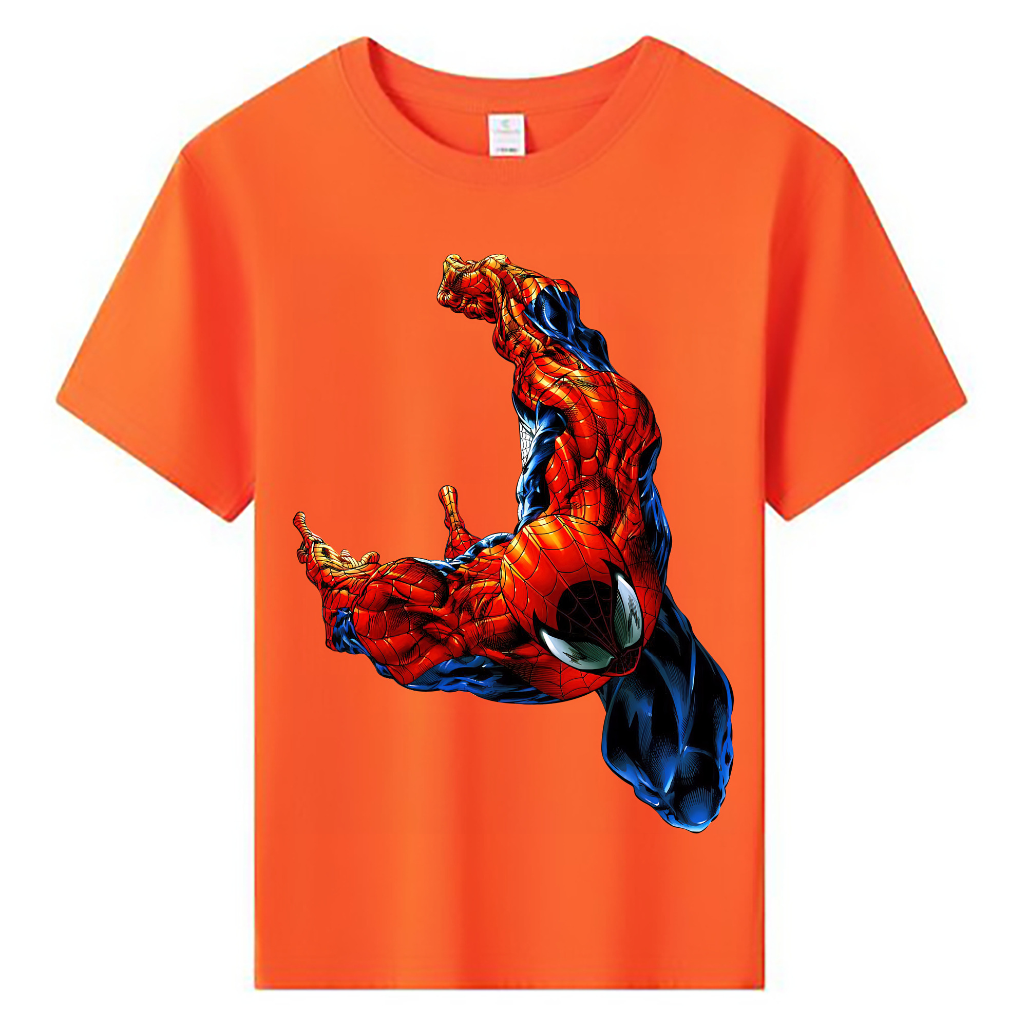 （画像用） Spider Man スパイダーマン 綿100％キッズTシャツ（フロントプリント）