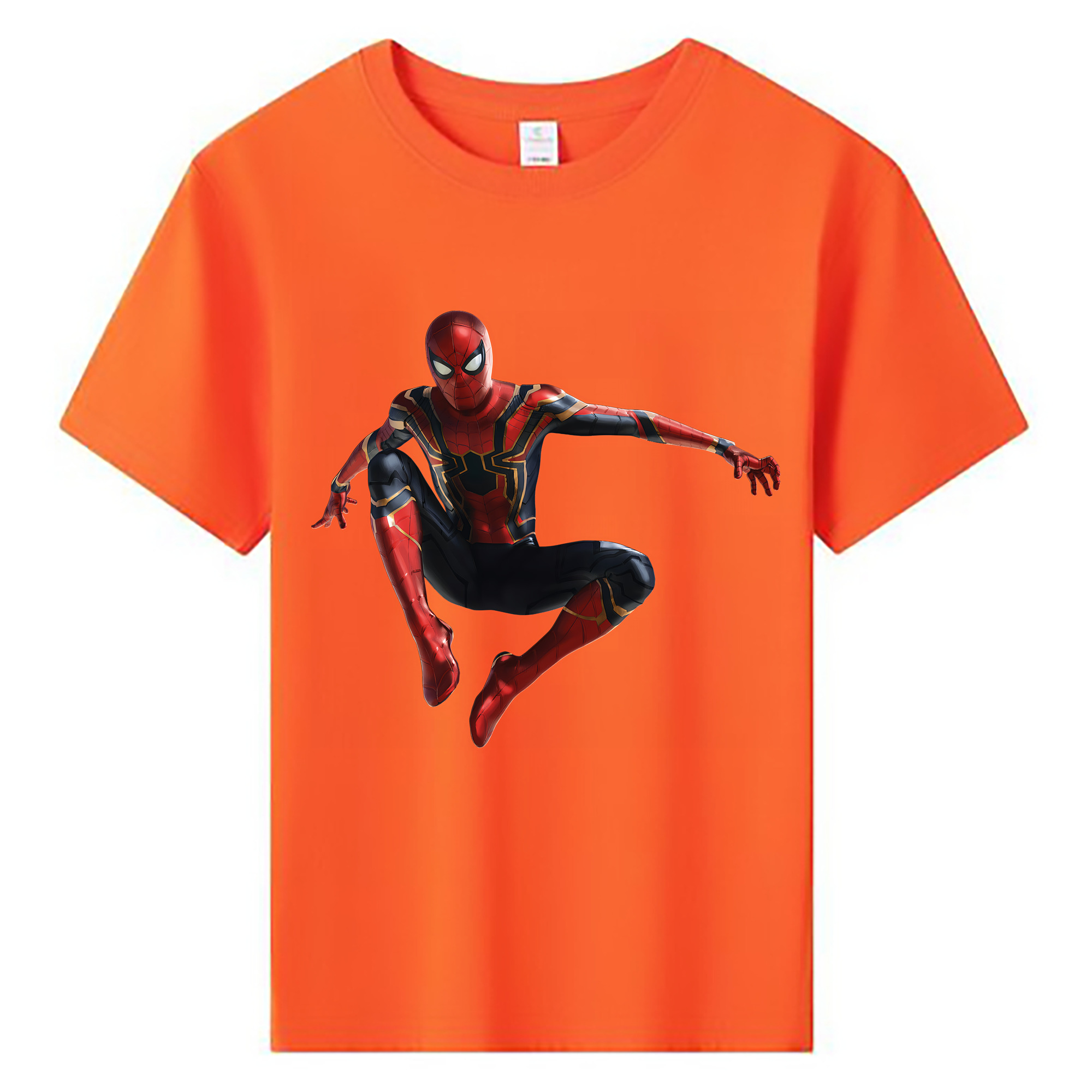 （画像用） Spider Man スパイダーマン 綿100％キッズTシャツ（フロントプリント）