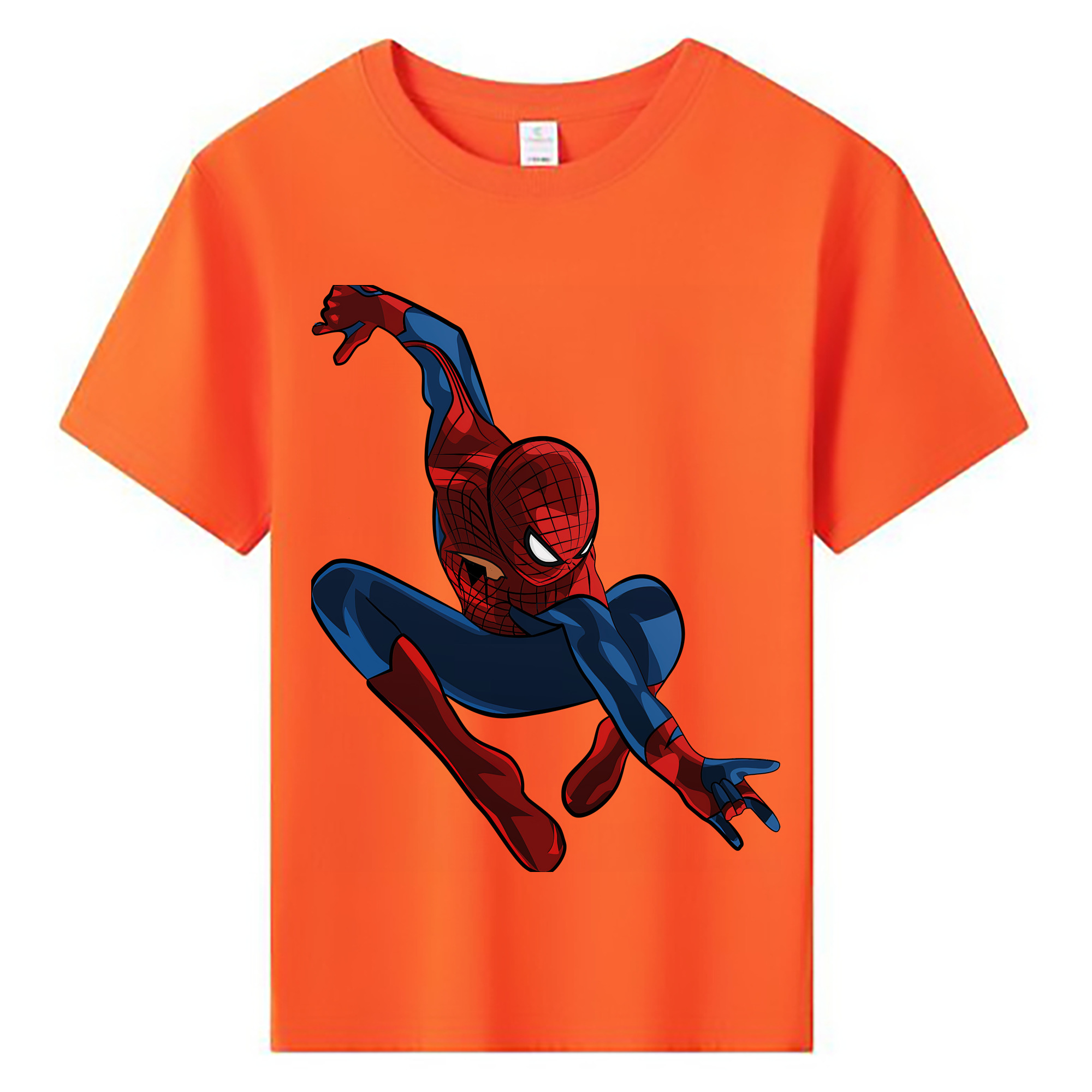 （画像用） Spider Man スパイダーマン 綿100％キッズTシャツ（フロントプリント）