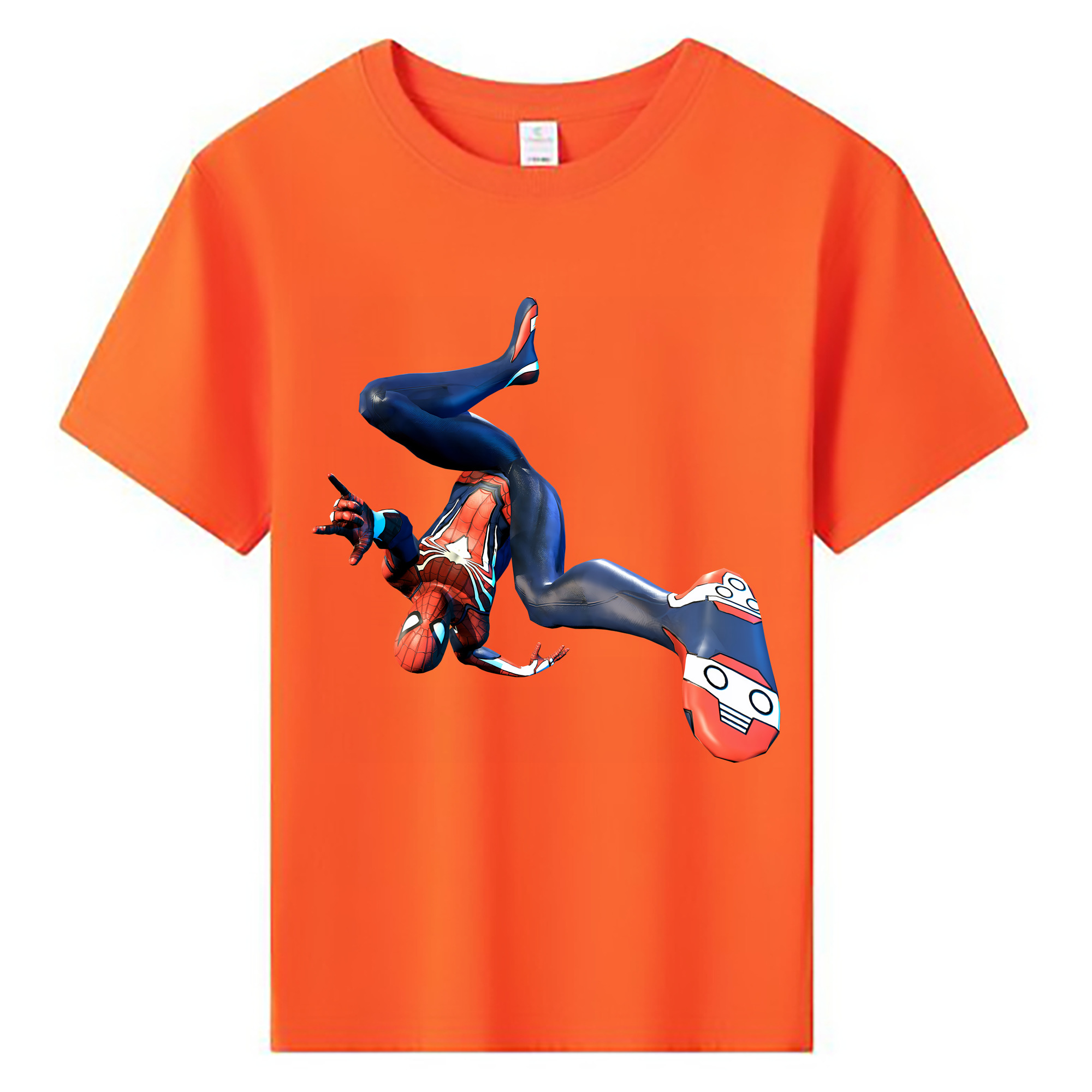 （画像用） Spider Man スパイダーマン 綿100％キッズTシャツ（フロントプリント）